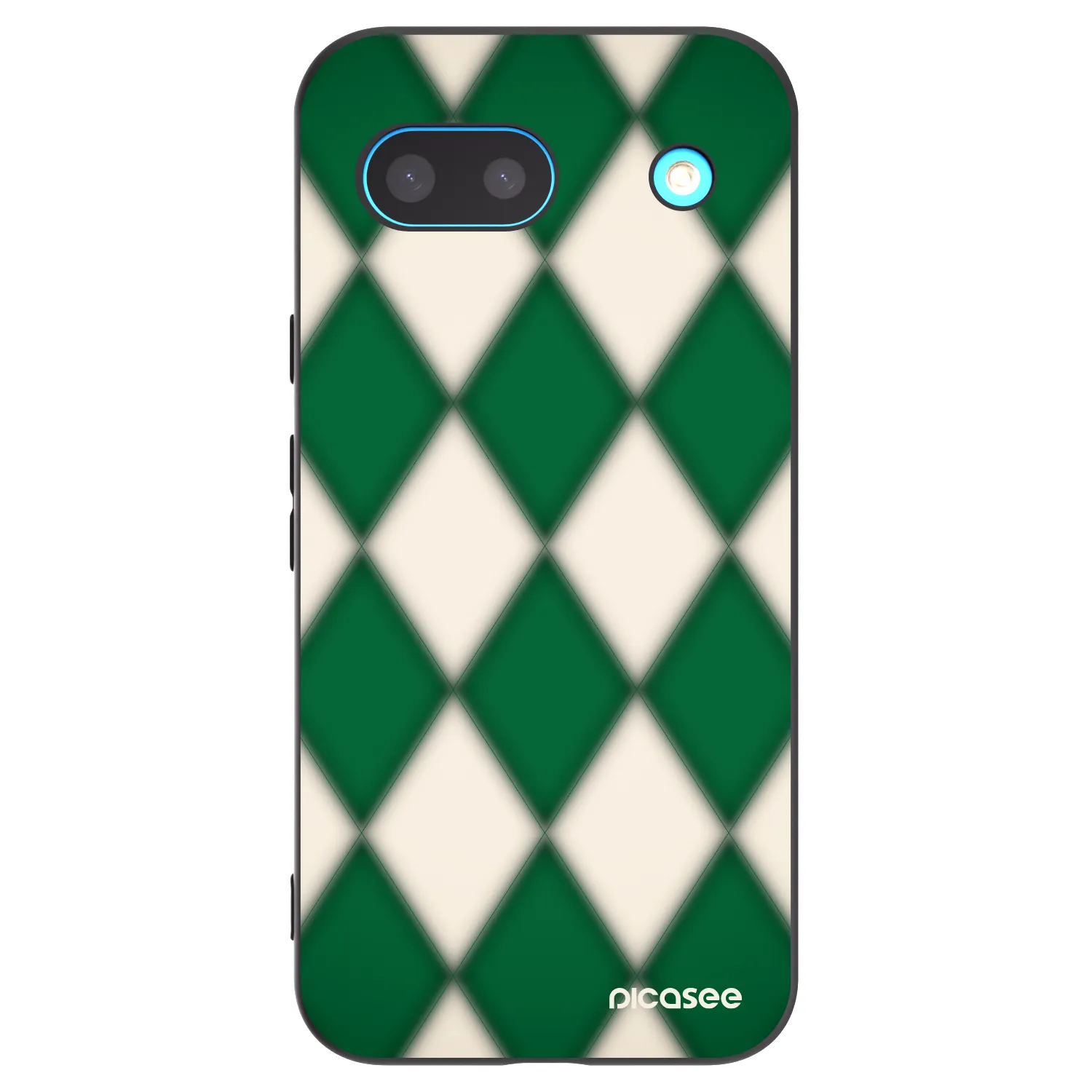 Picasee Google Pixel 8a Hülle - Schwarzes Silikon - Emerald Diamond