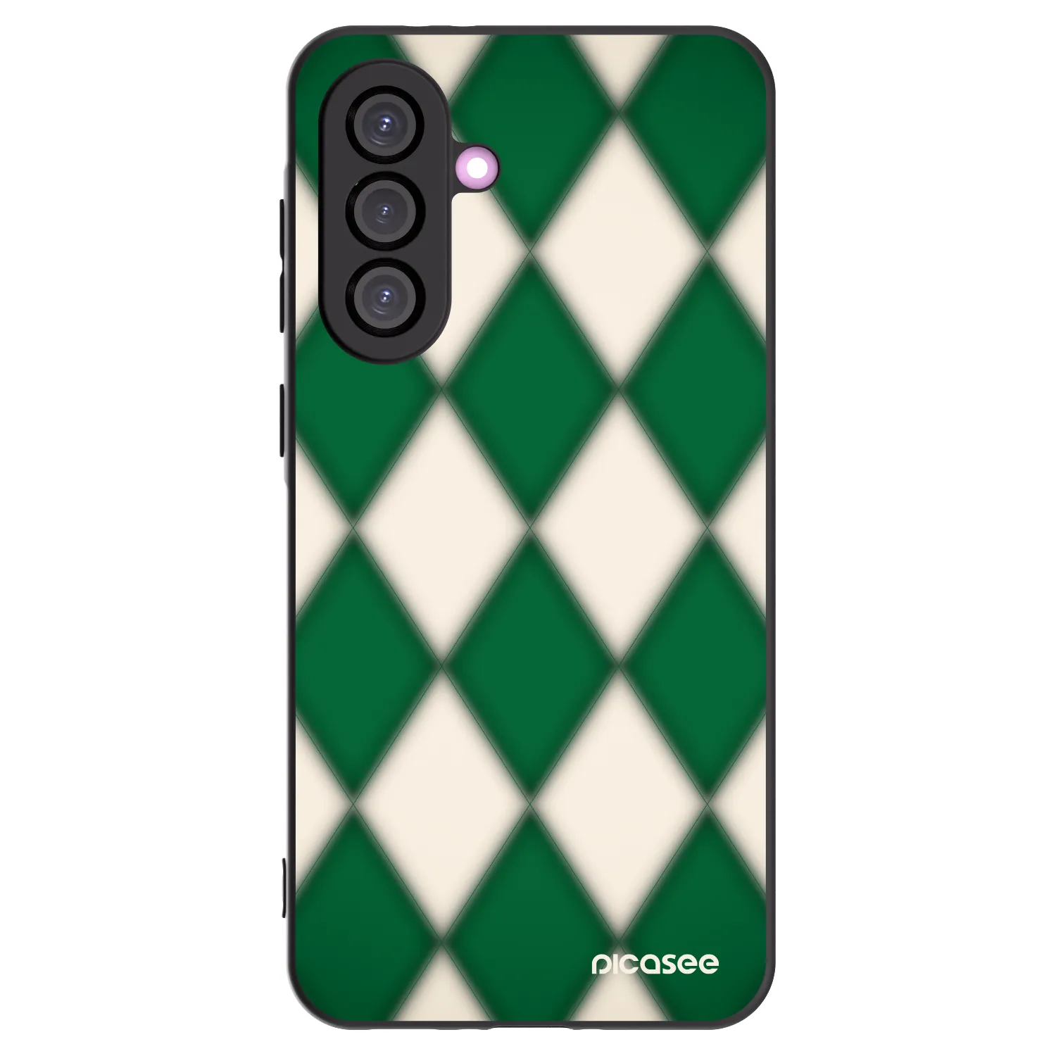 Picasee Samsung Galaxy A56 5G A566B Hülle - Schwarzes Silikon - Emerald Diamond