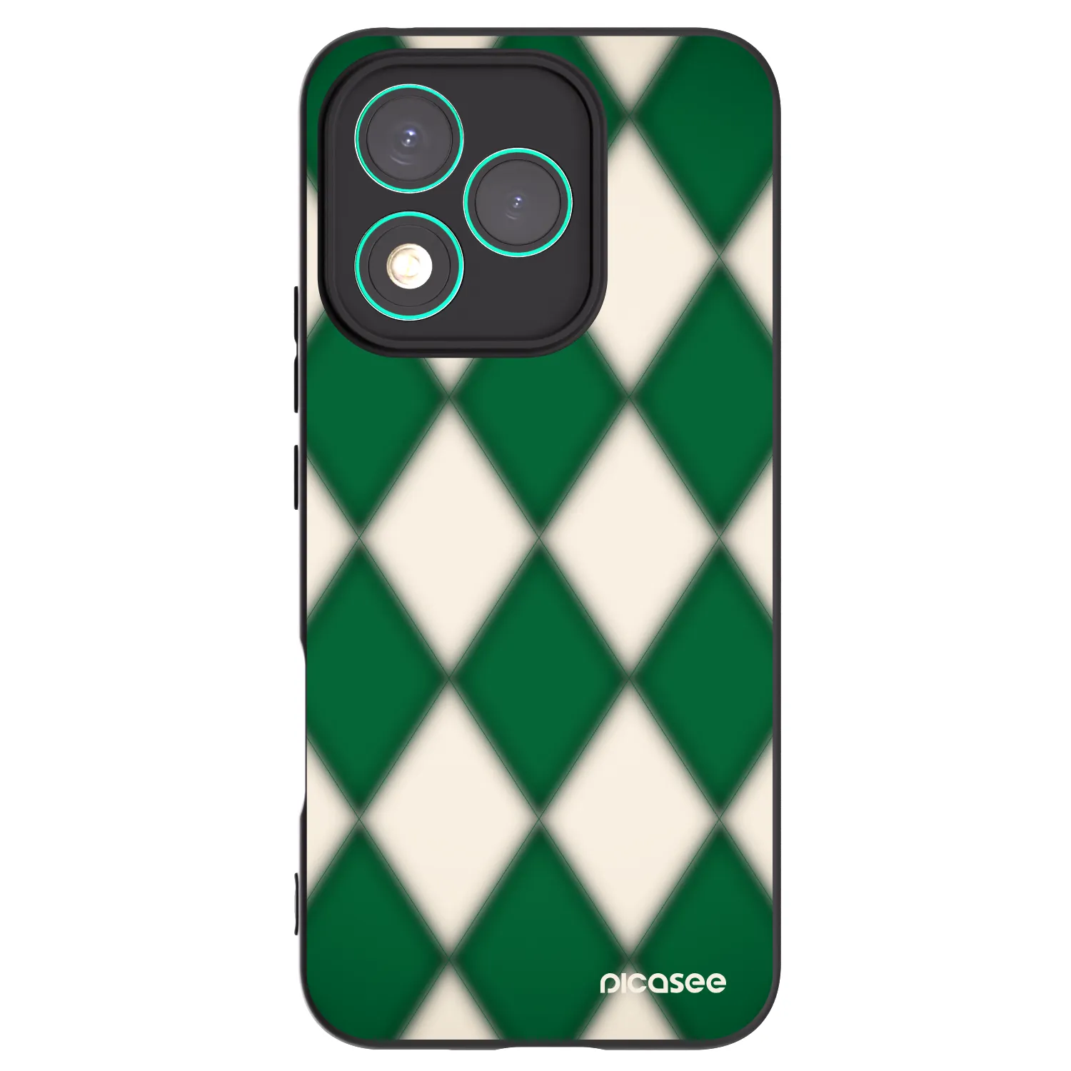 Picasee Honor 400 Lite 5G Hülle - Schwarzes Silikon - Emerald Diamond