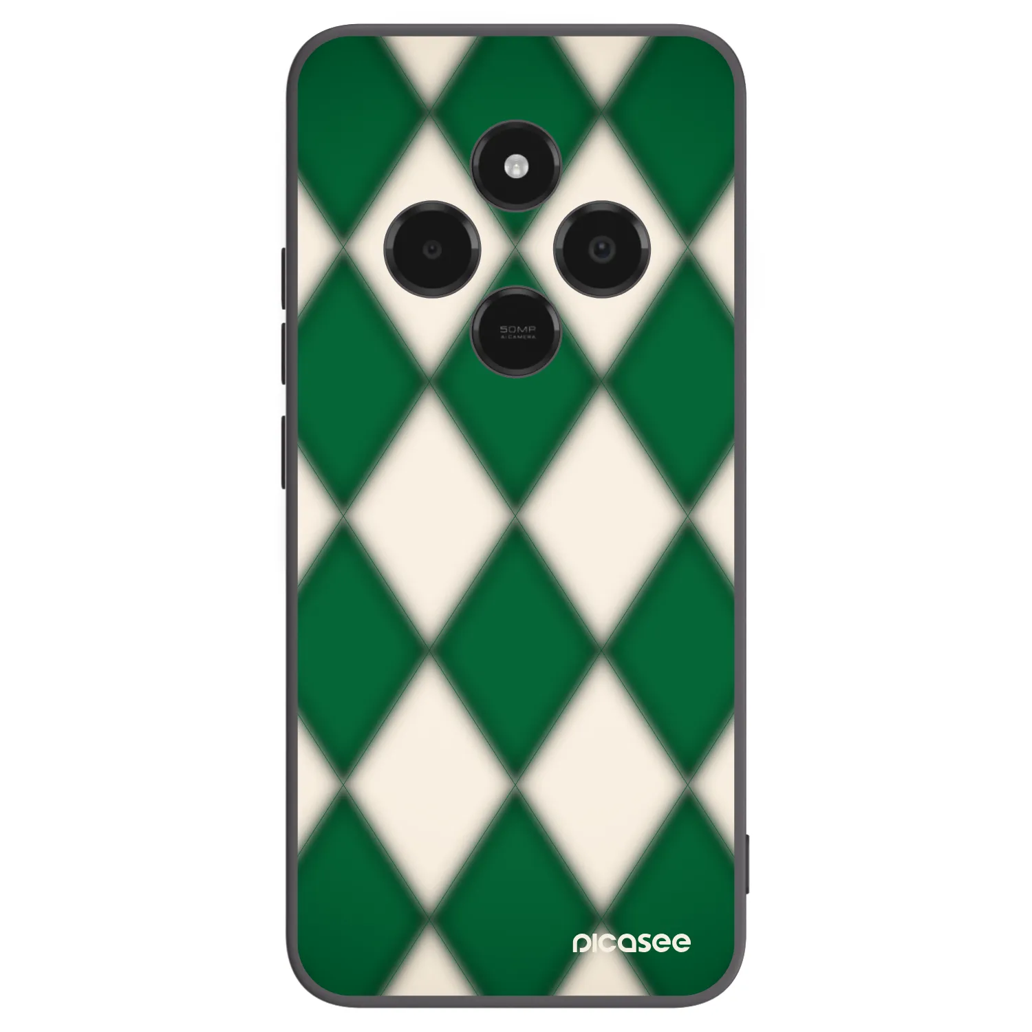 Picasee Xiaomi Poco C75 Hülle - Schwarzes Silikon - Emerald Diamond