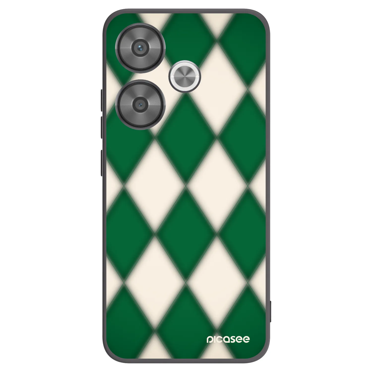Picasee Xiaomi Poco F6 Hülle - Schwarzes Silikon - Emerald Diamond