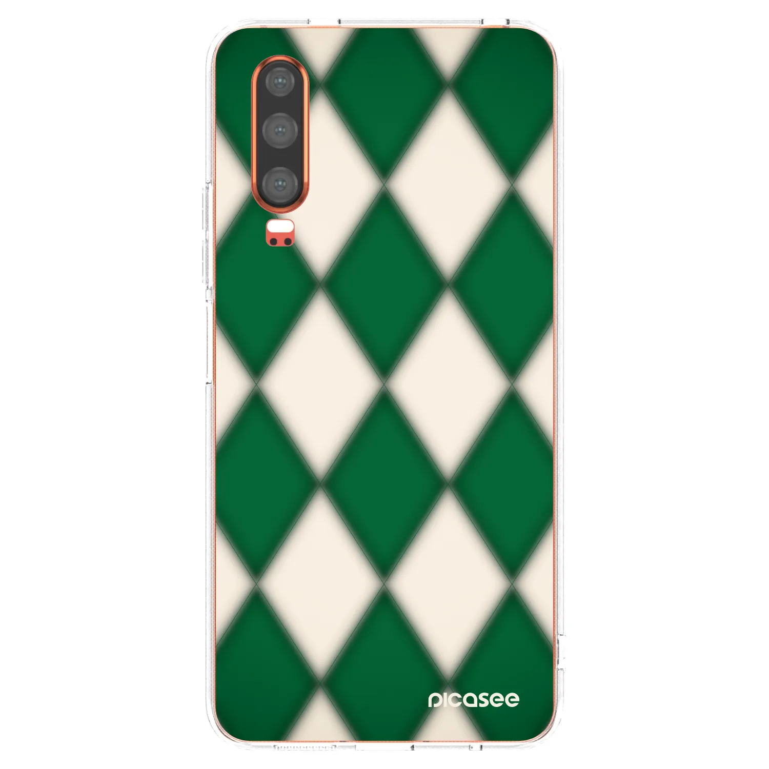 Picasee Huawei P30 Hülle - Transparentes Silikon - Emerald Diamond