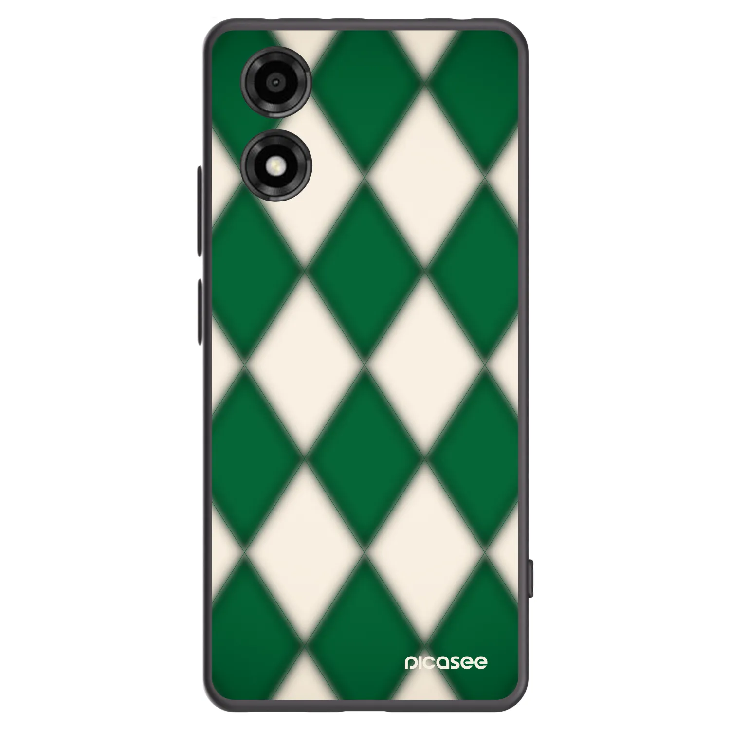 Picasee Motorola Moto E14 Hülle - Schwarzes Silikon - Emerald Diamond