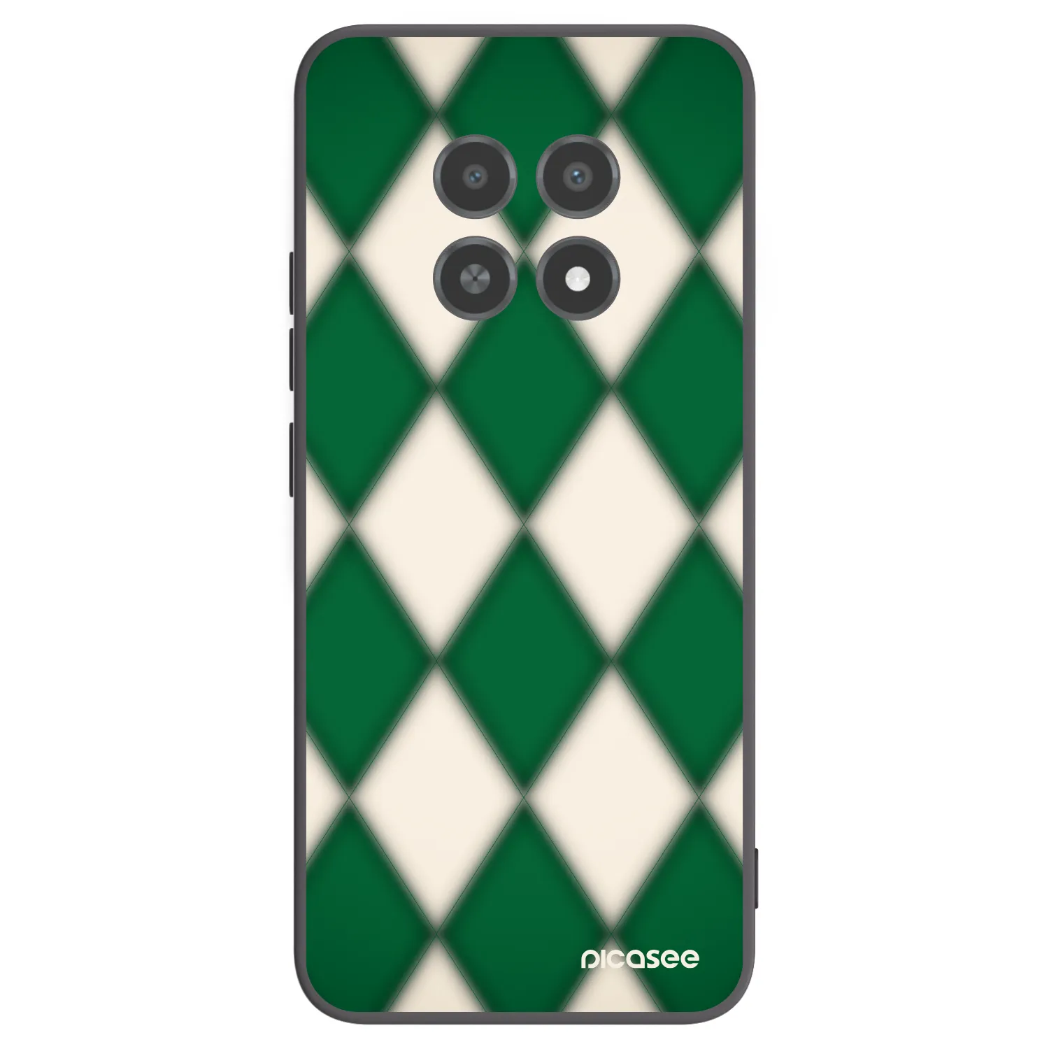 Picasee Realme 12X Hülle - Schwarzes Silikon - Emerald Diamond