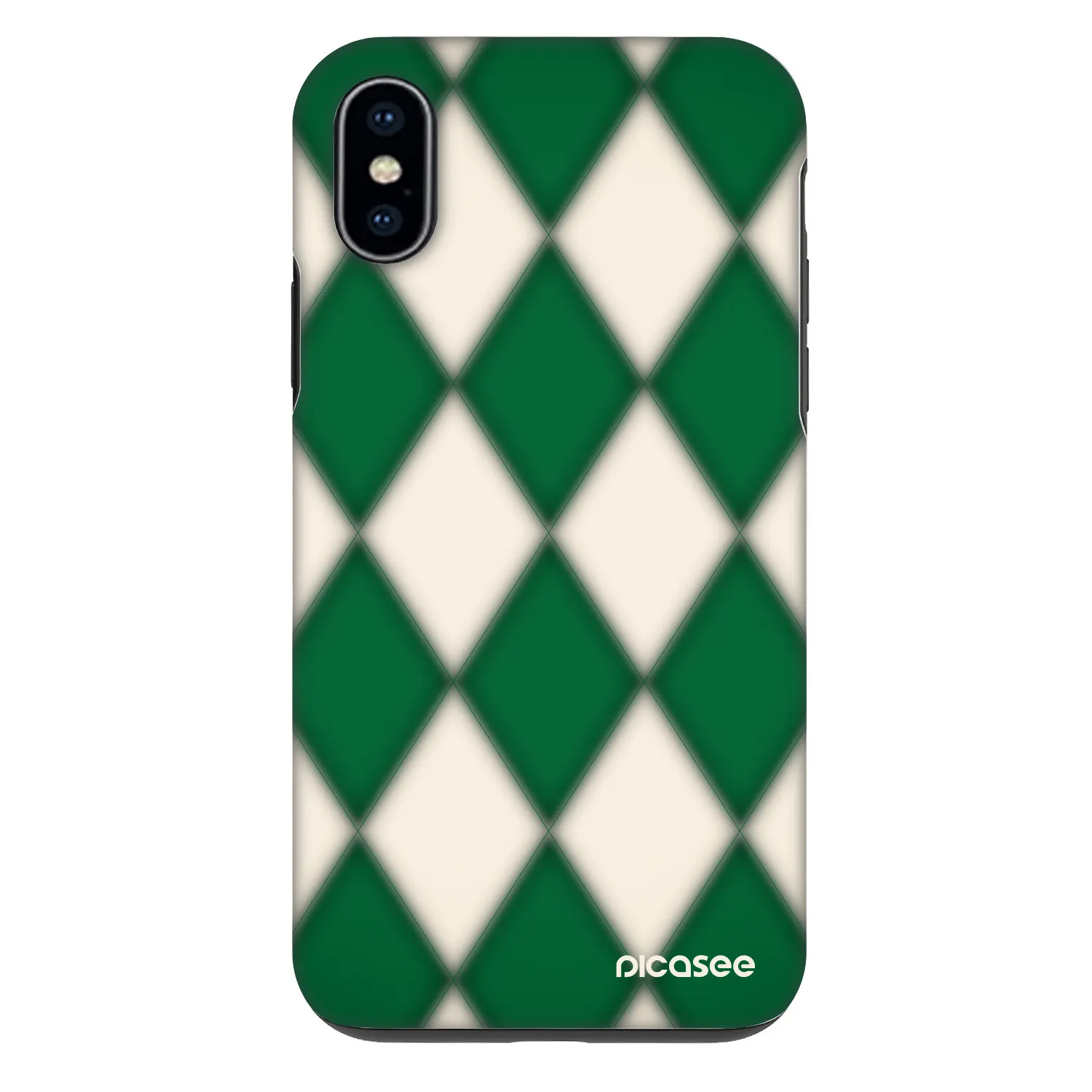 Picasee Fashion Case für Apple iPhone X/XS - Emerald Diamond