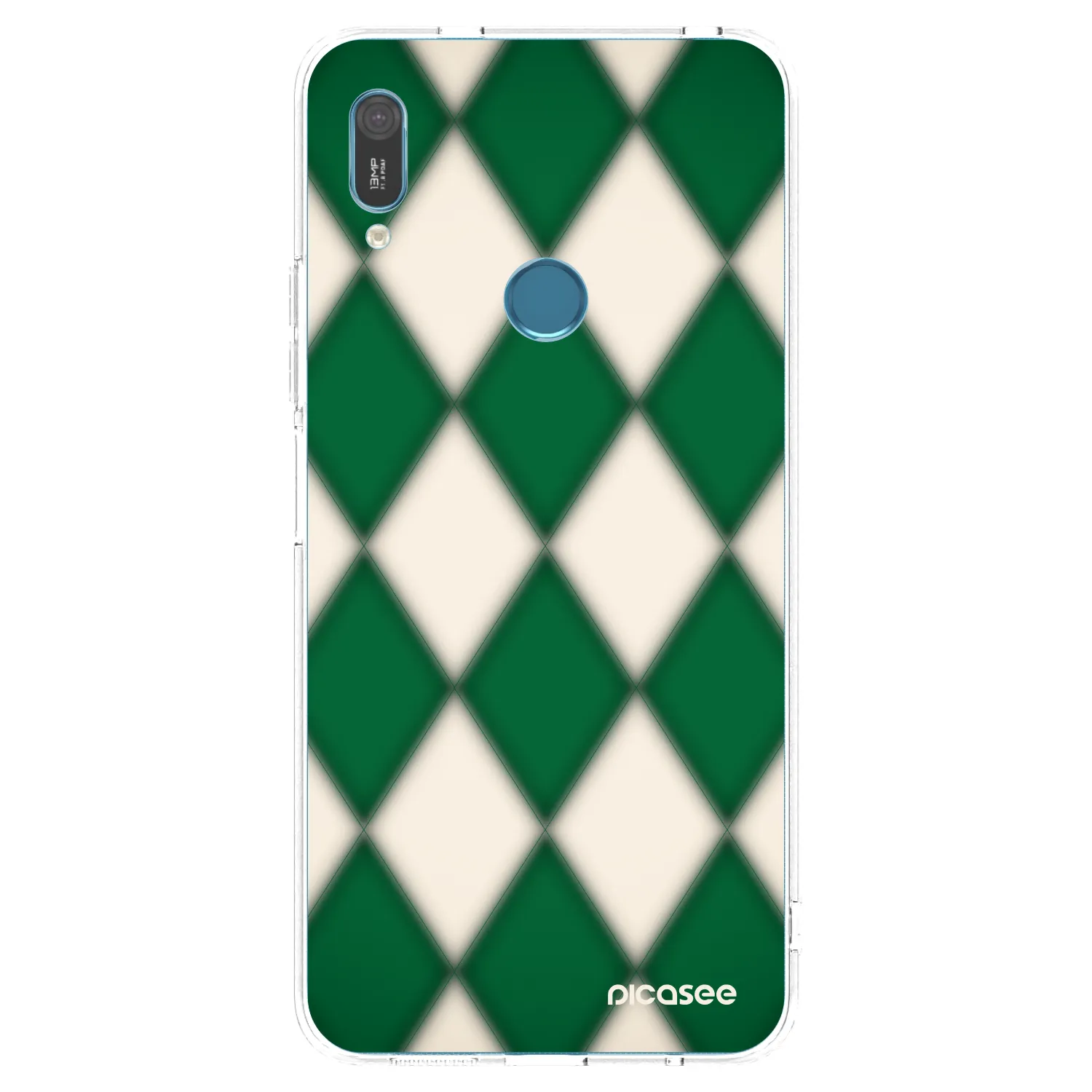 Picasee Huawei Y6 2019 Hülle - Transparentes Silikon - Emerald Diamond