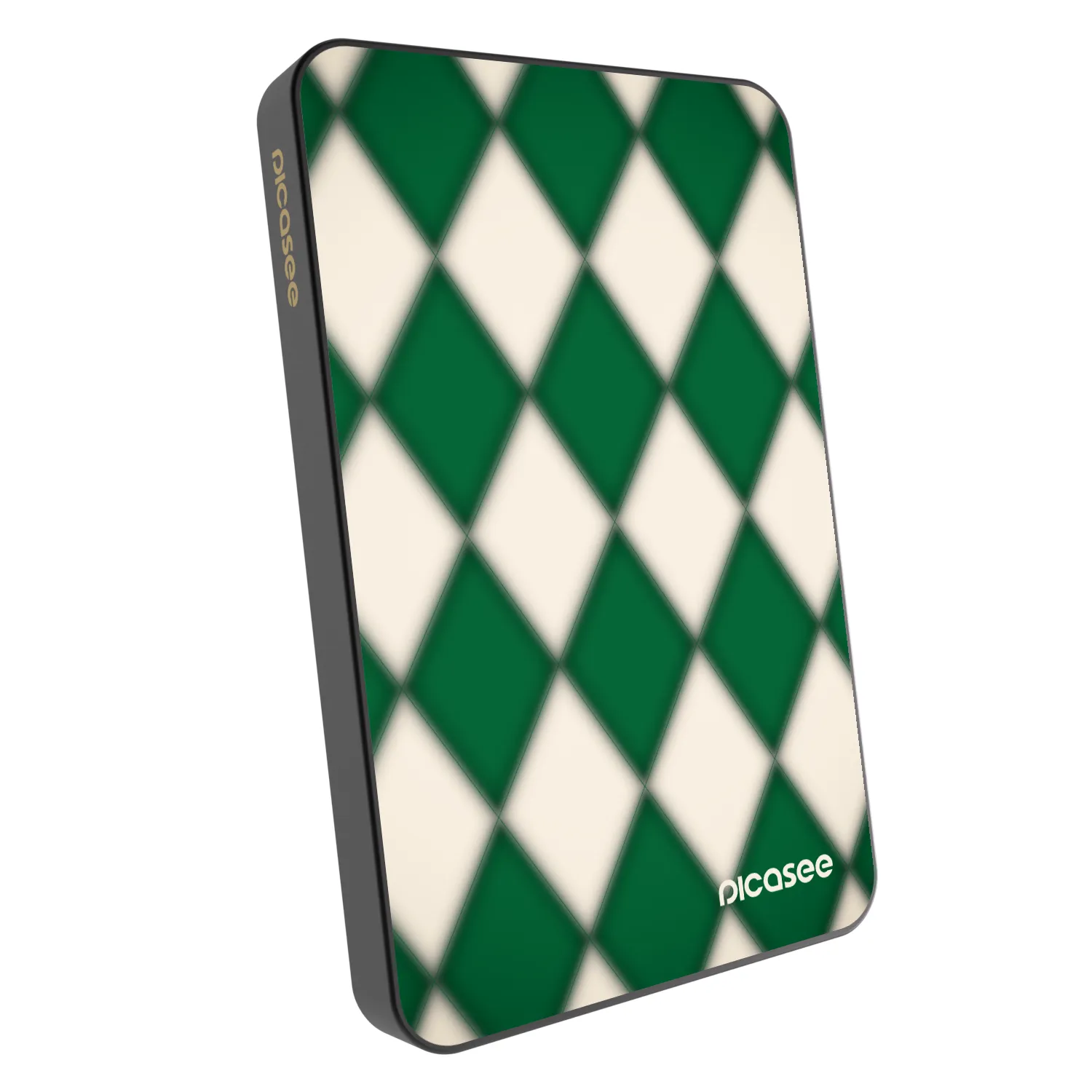 Picasee Powerbank mit MagSafe 5 000 mAh Grau - Emerald Diamond