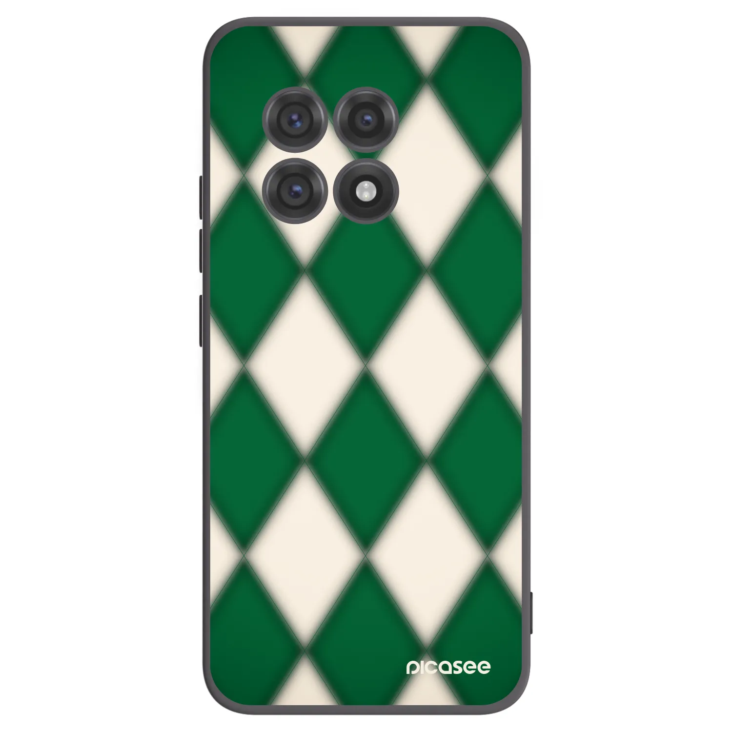 Picasee OnePlus 13R 5G Hülle - Schwarzes Silikon - Emerald Diamond
