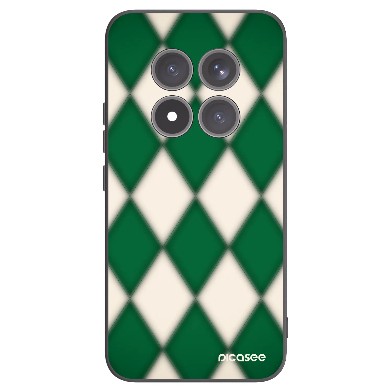 Picasee Xiaomi Redmi Note 15 Pro+ Hülle - Schwarzes Silikon - Emerald Diamond