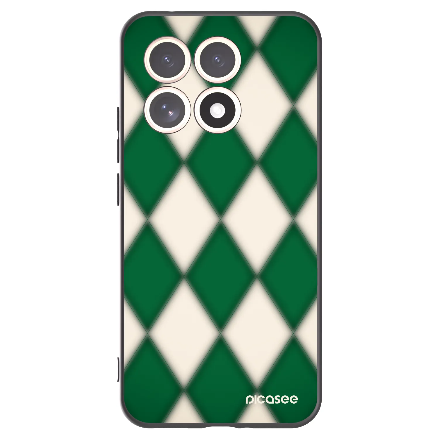 Picasee Xiaomi 15T Hülle - Schwarzes Silikon - Emerald Diamond