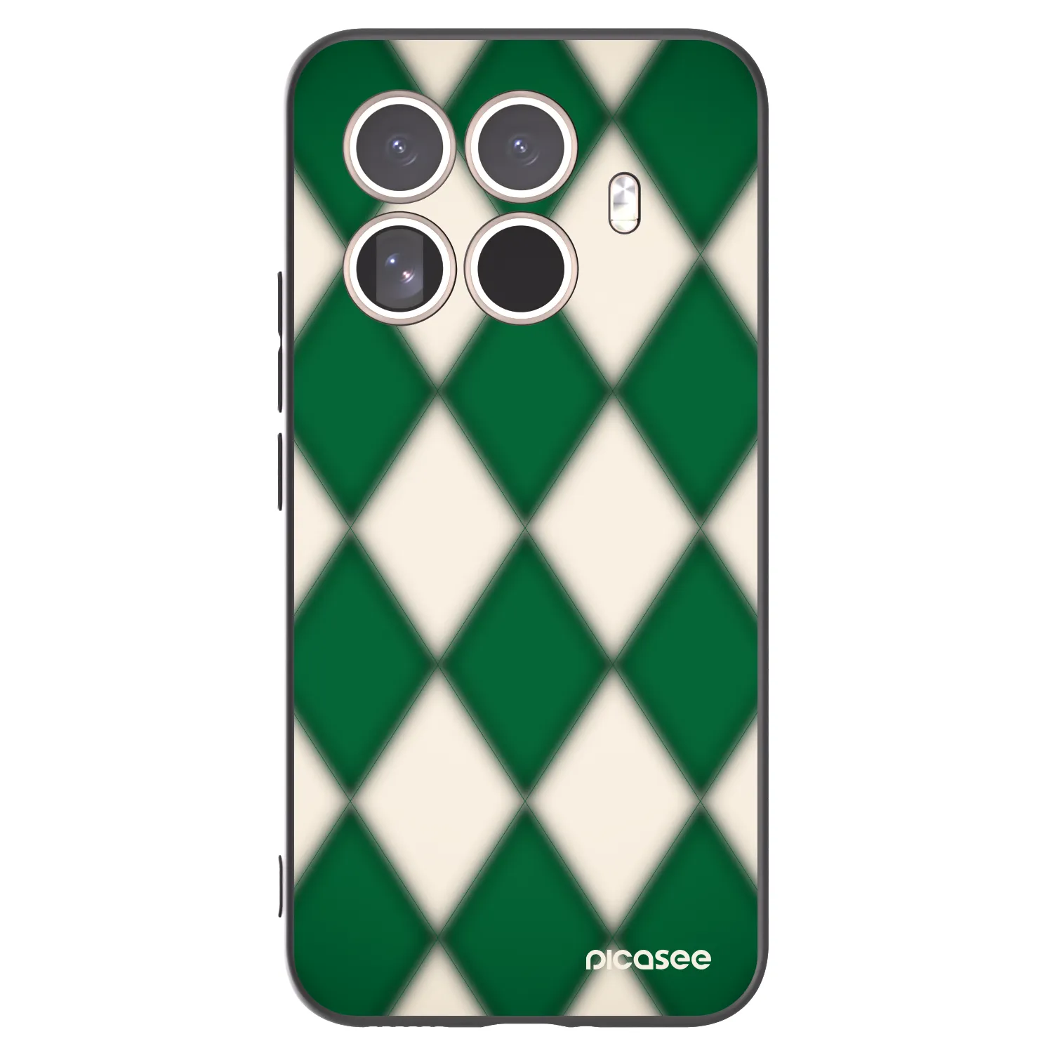 Picasee Xiaomi 15T Pro Hülle - Schwarzes Silikon - Emerald Diamond