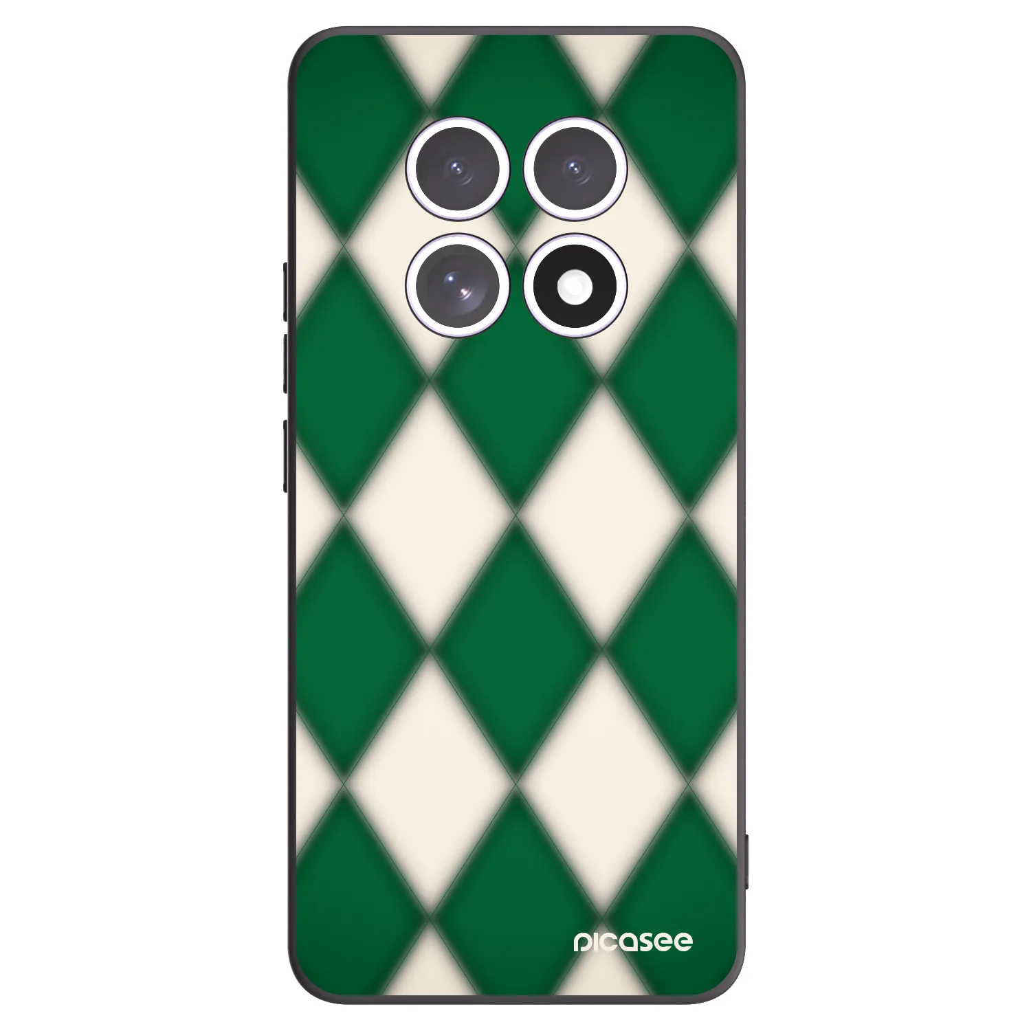 Picasee Xiaomi Redmi Note 15 Hülle - Schwarzes Silikon - Emerald Diamond