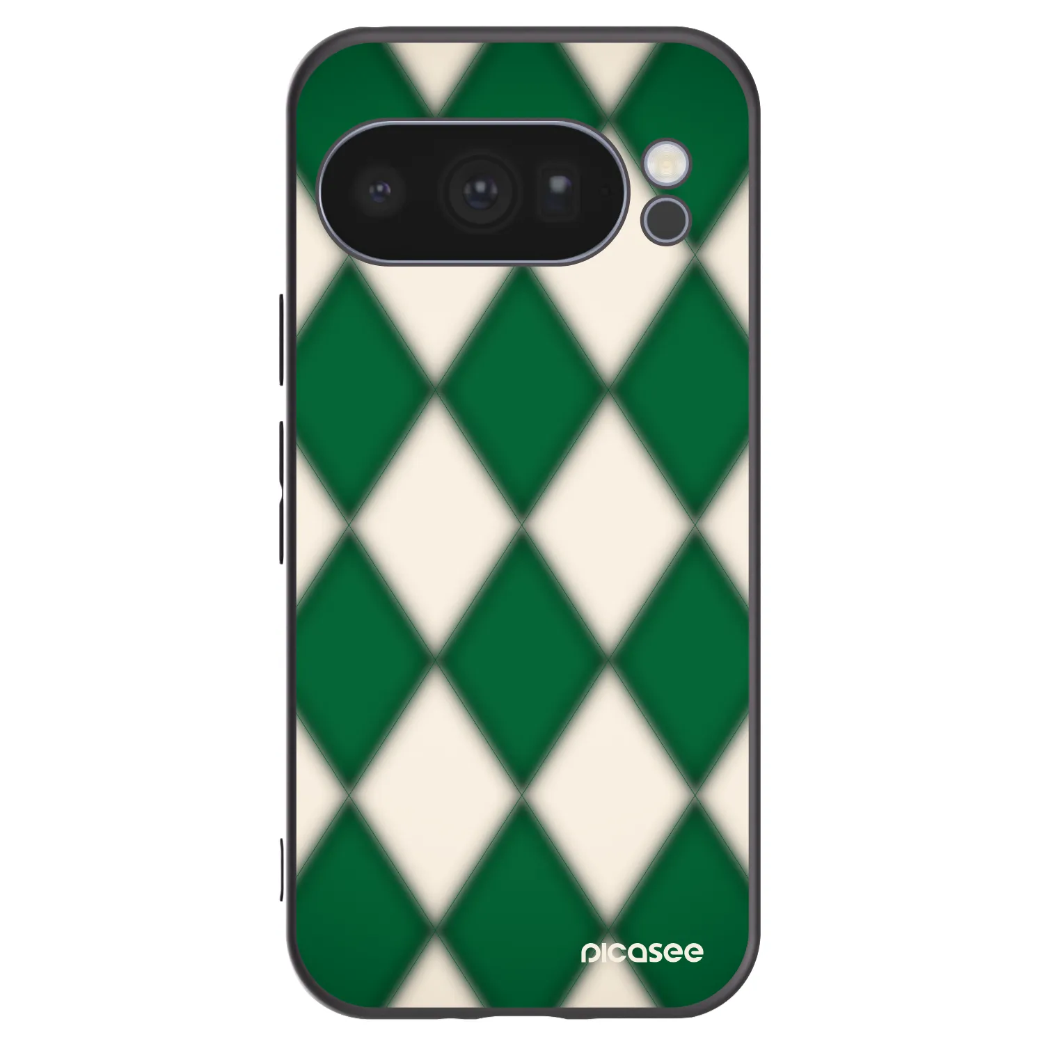 Picasee Google Pixel 10 Pro Hülle - Schwarzes Silikon - Emerald Diamond