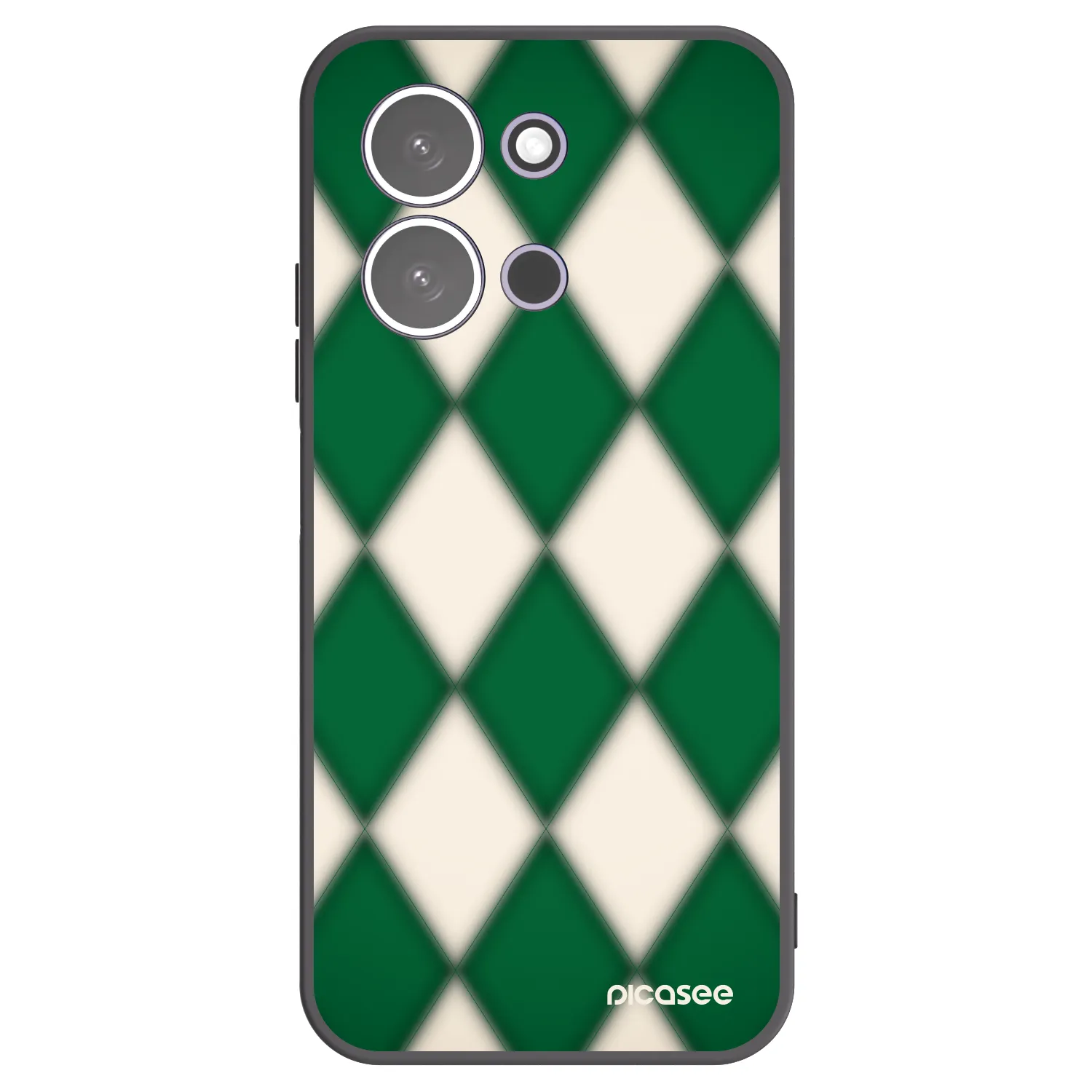 Picasee Xiaomi Redmi 15C 5G Hülle - Schwarzes Silikon - Emerald Diamond