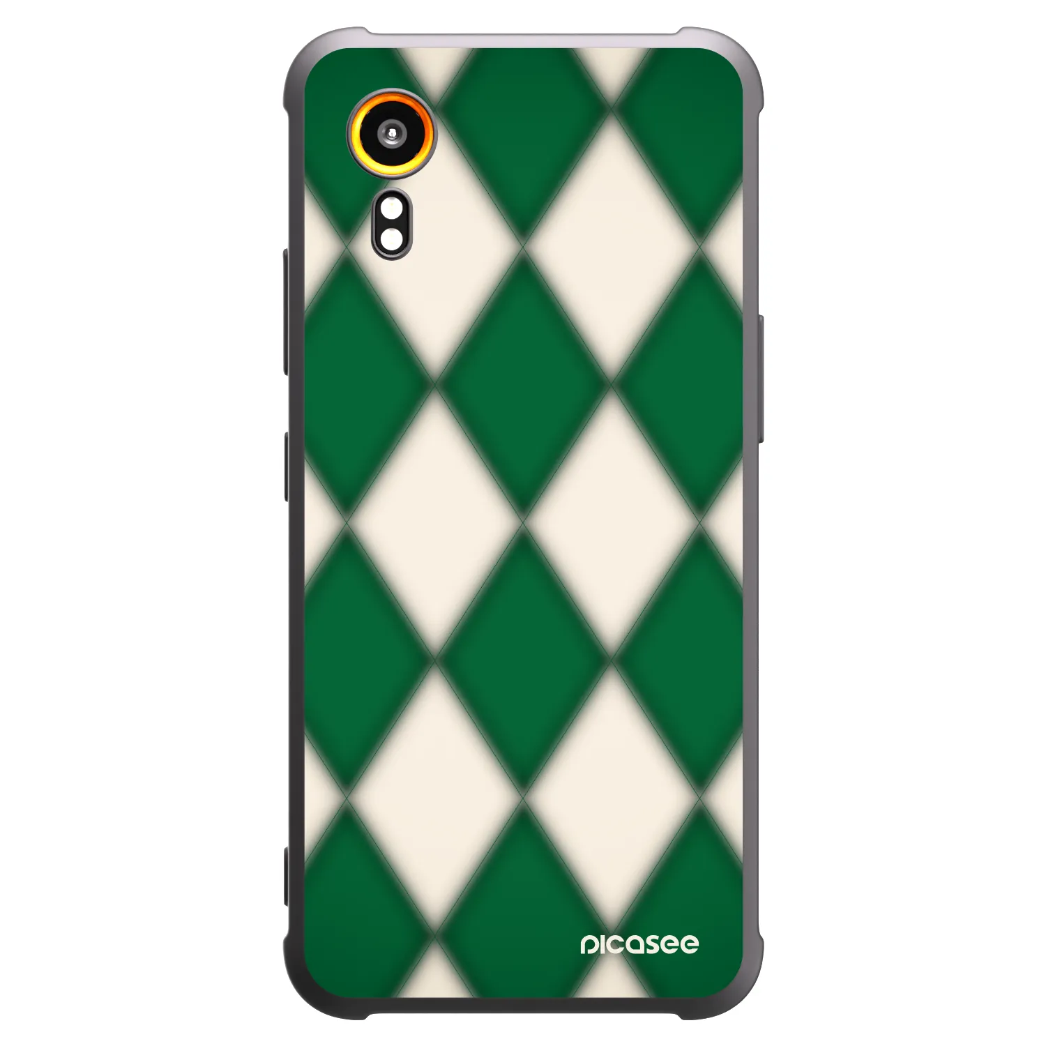Picasee Samsung Galaxy Xcover 7 Hülle - Schwarzes Silikon - Emerald Diamond