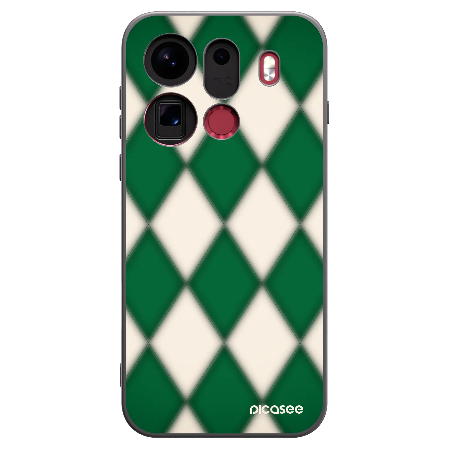 Picasee OPPO Find X9 Pro Hülle - Schwarzes Silikon - Emerald Diamond