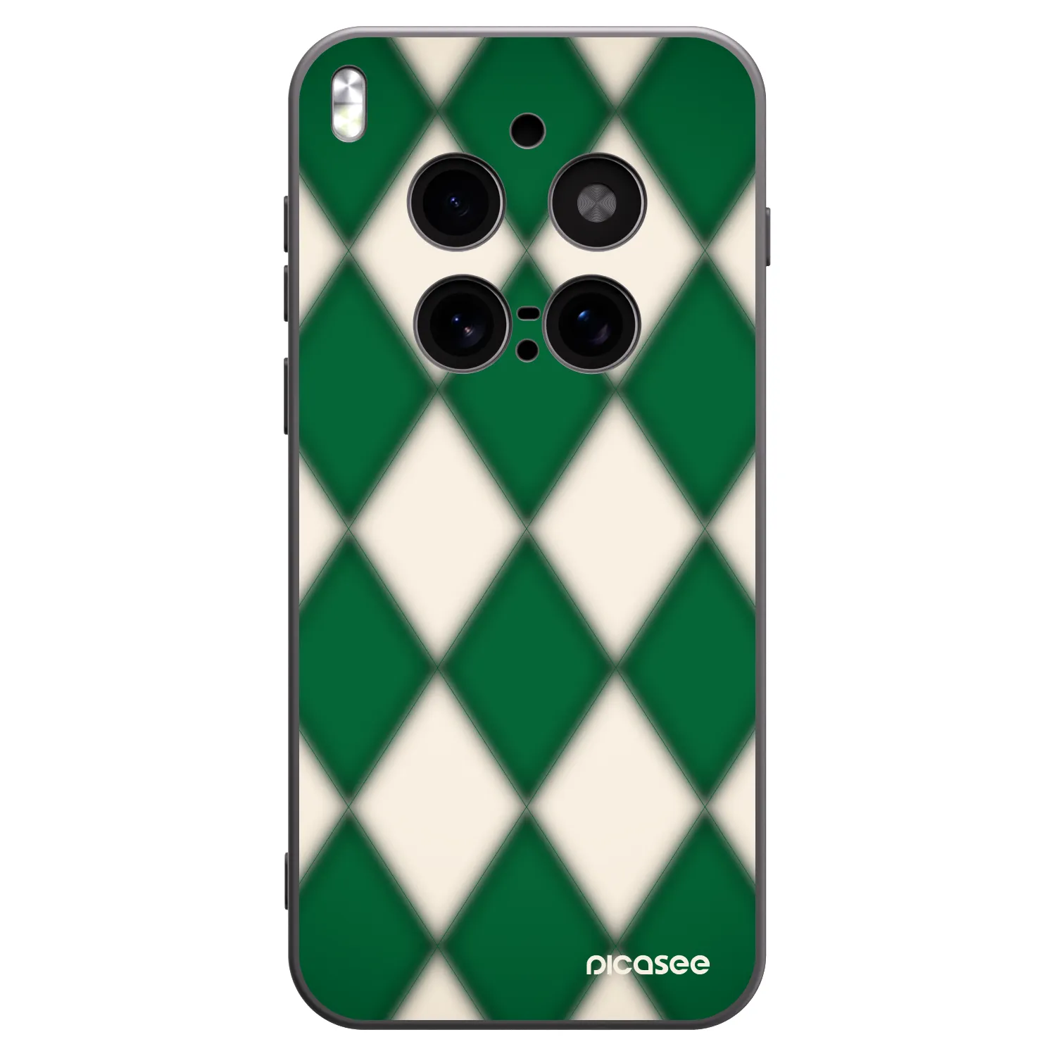 Picasee Vivo X300 Pro Hülle - Schwarzes Silikon - Emerald Diamond