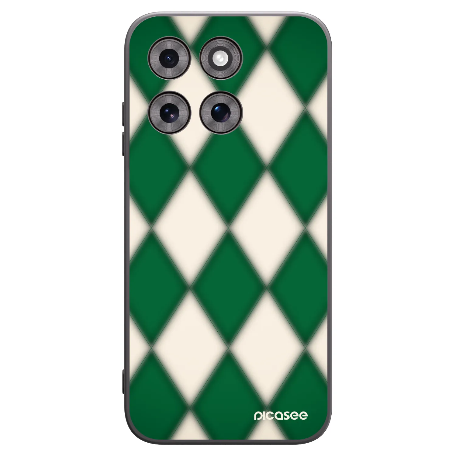 Picasee Motorola Moto G77 Hülle - Schwarzes Silikon - Emerald Diamond