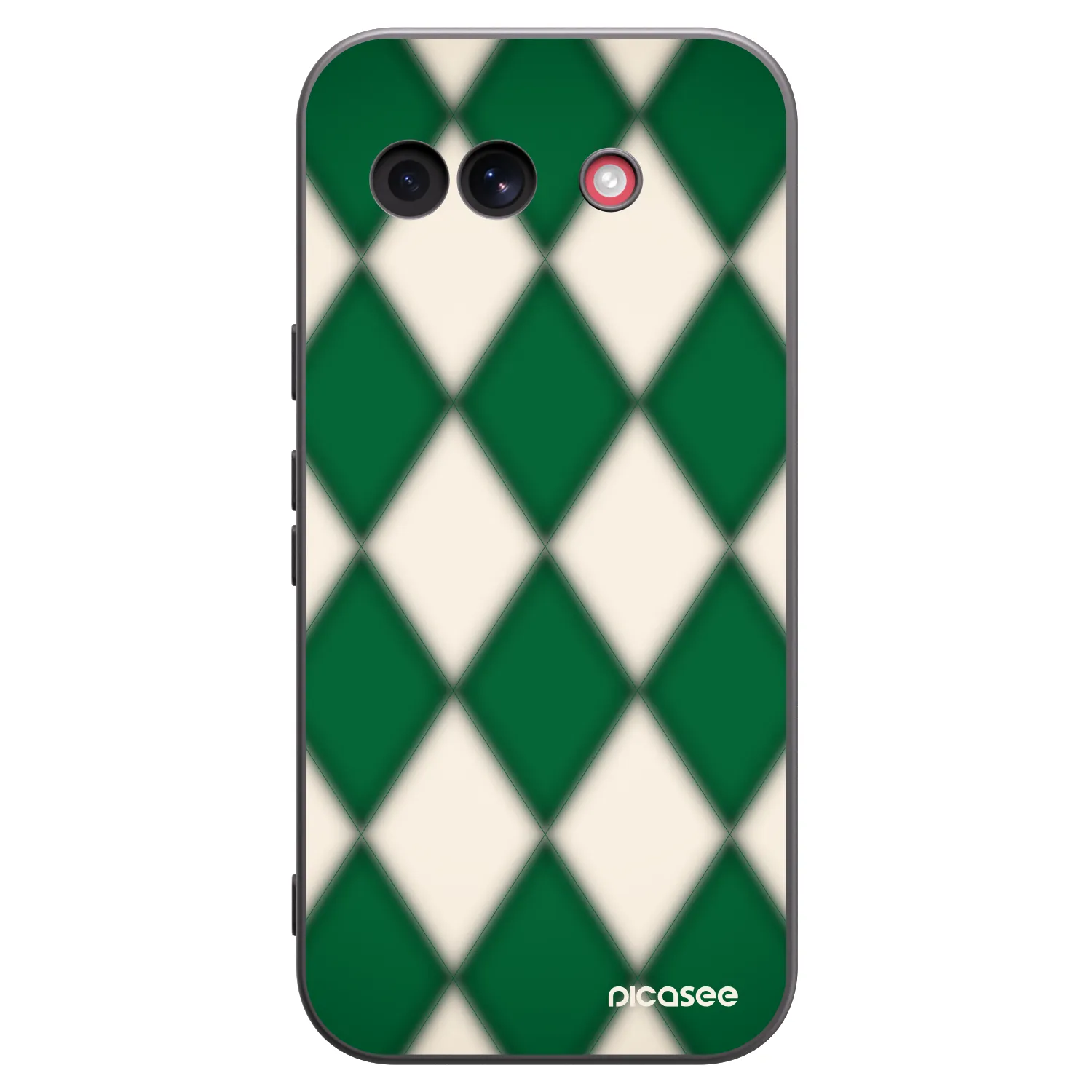 Picasee Google Pixel 10a Hülle - Schwarzes Silikon - Emerald Diamond