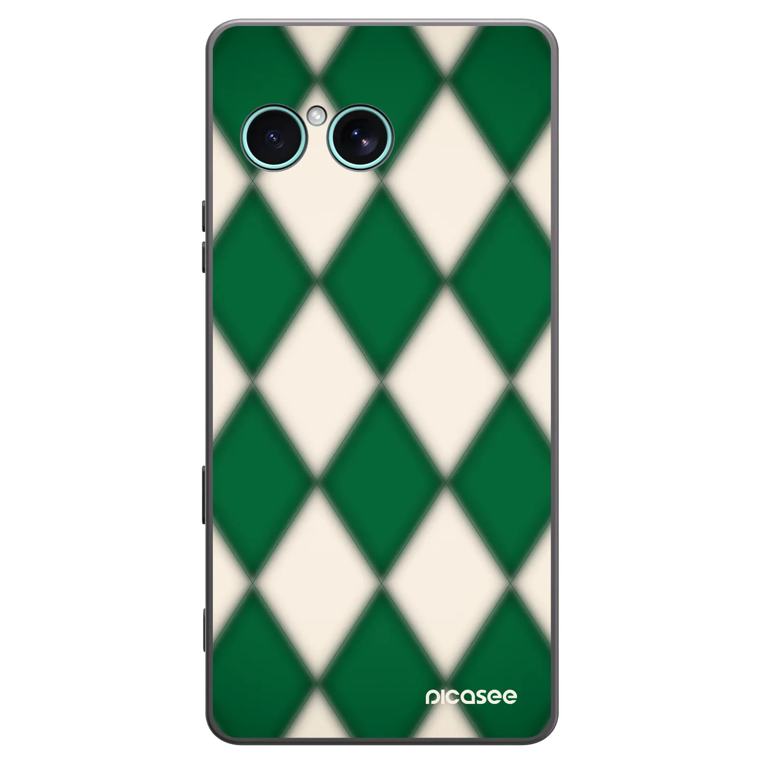 Picasee Sony Xperia 10 VII Hülle - Schwarzes Silikon - Emerald Diamond