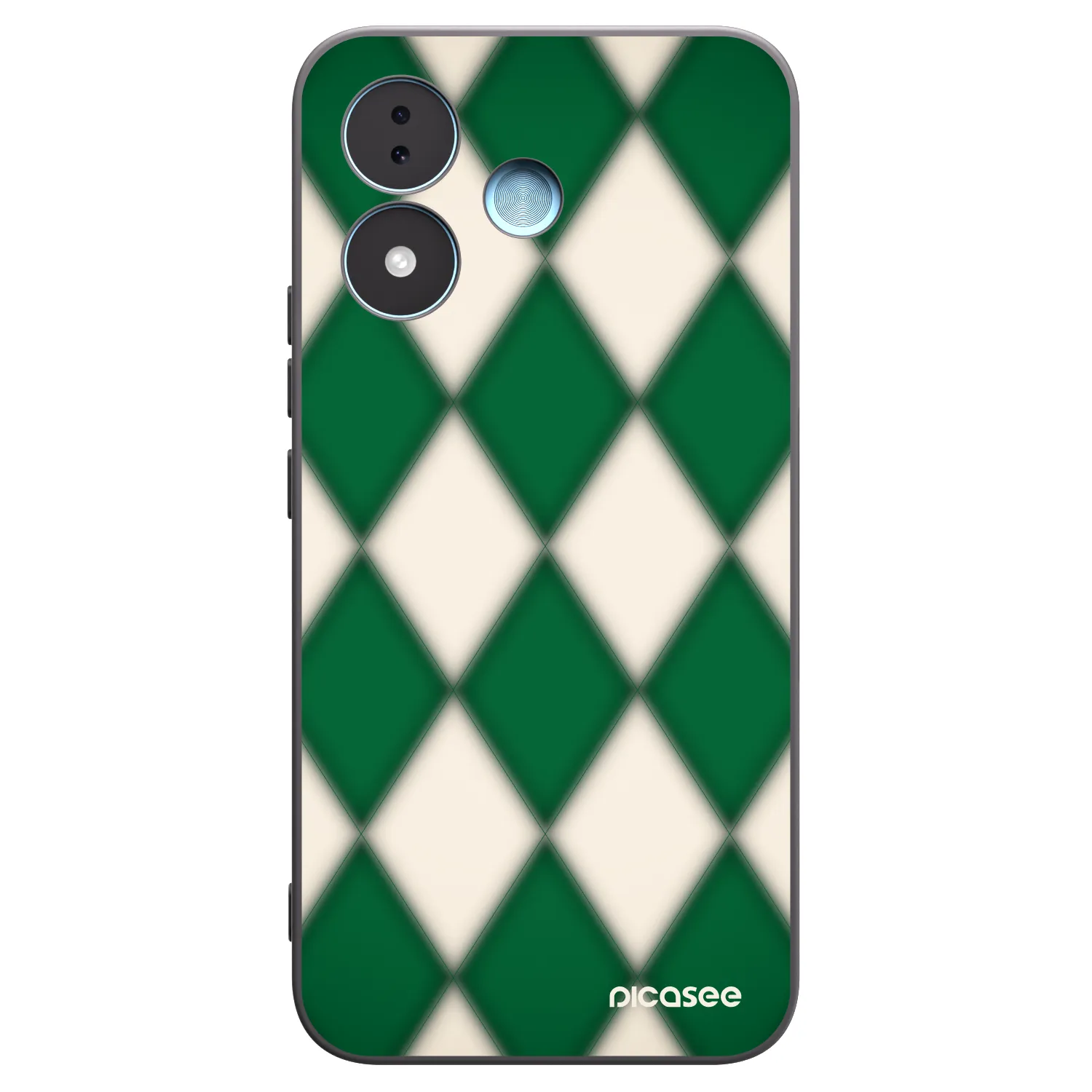 Picasee Xiaomi Redmi Note 17 5G Hülle - Schwarzes Silikon - Emerald Diamond
