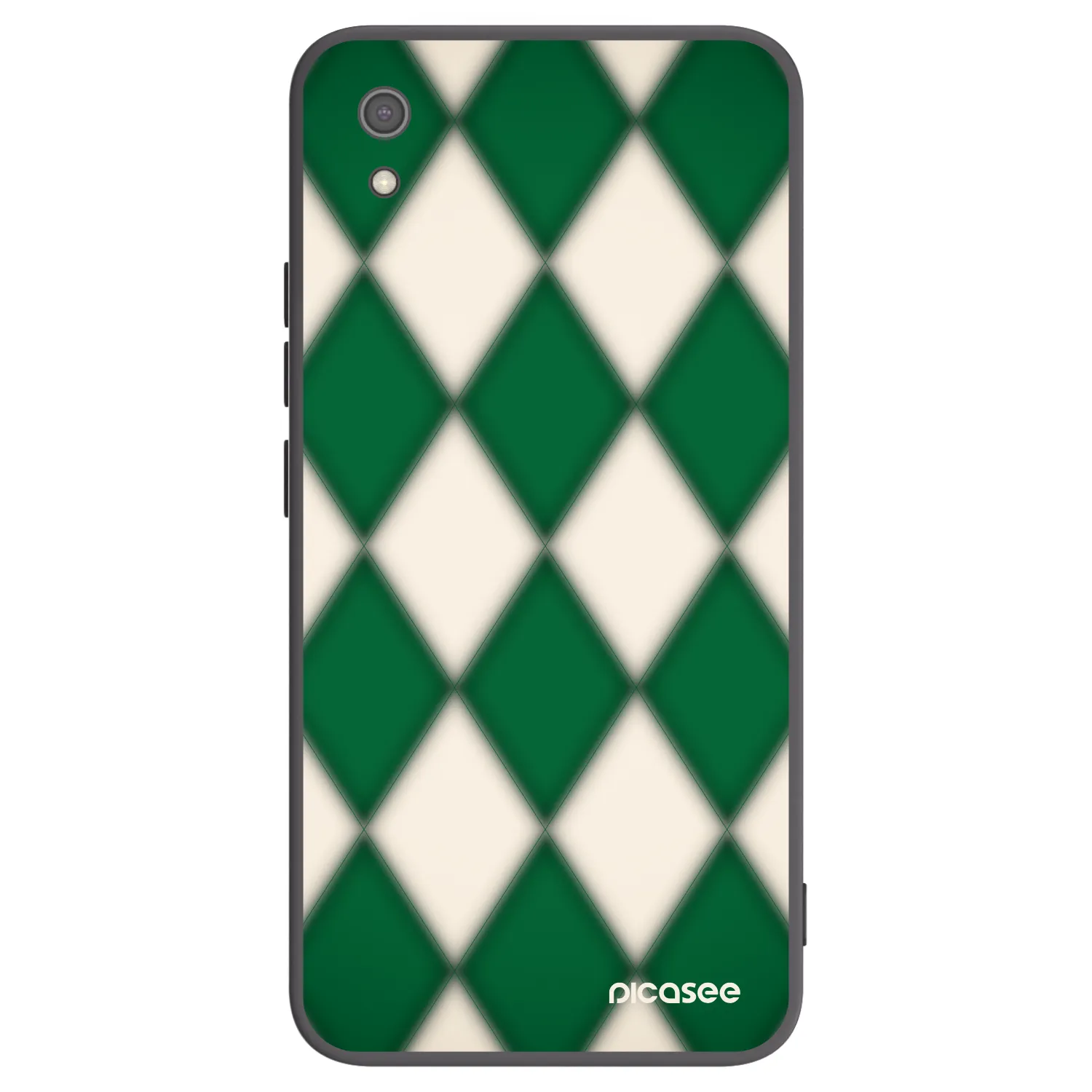 Picasee Xiaomi Redmi 7A Hülle - Schwarzes Silikon - Emerald Diamond