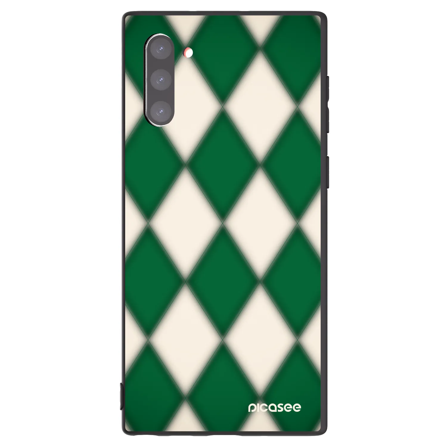 Picasee Samsung Galaxy Note 10 N970F Hülle - Schwarzes Silikon - Emerald Diamond