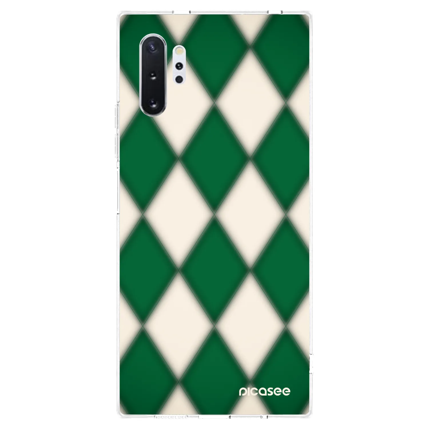 Picasee Samsung Galaxy Note 10+ N975F Hülle - Transparentes Silikon - Emerald Diamond
