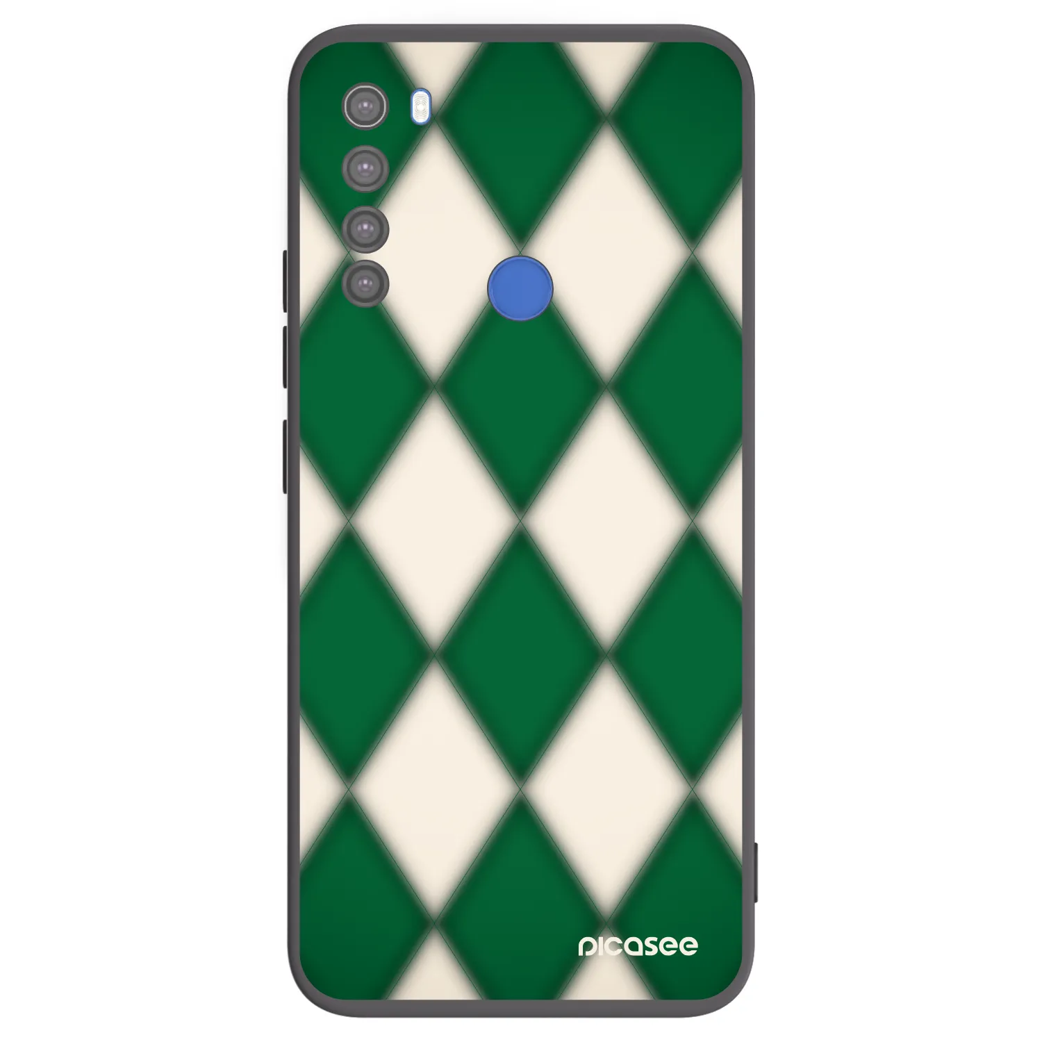 Picasee Xiaomi Redmi Note 8T Hülle - Schwarzes Silikon - Emerald Diamond