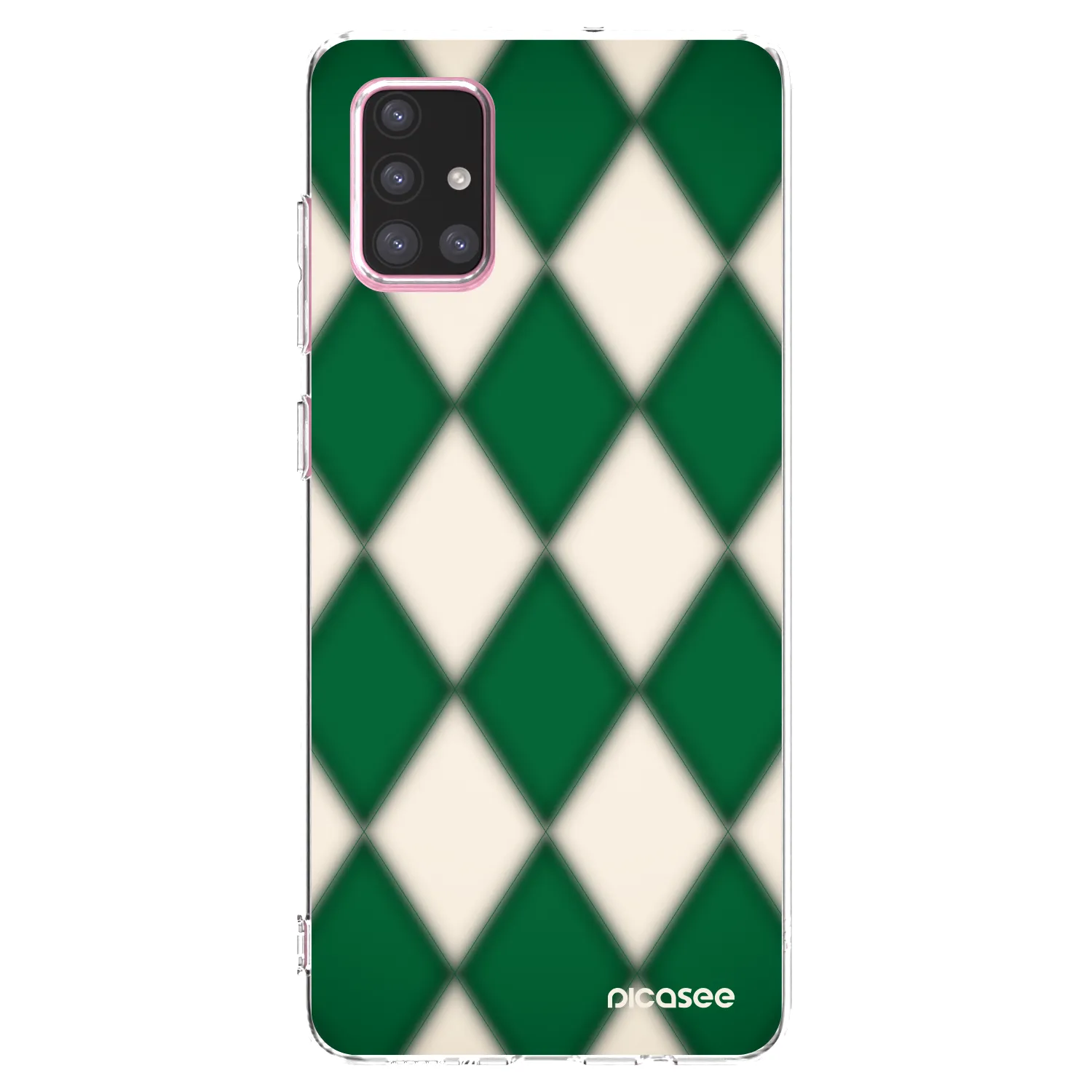 Picasee Samsung Galaxy A71 A715F Hülle - Transparentes Silikon - Emerald Diamond