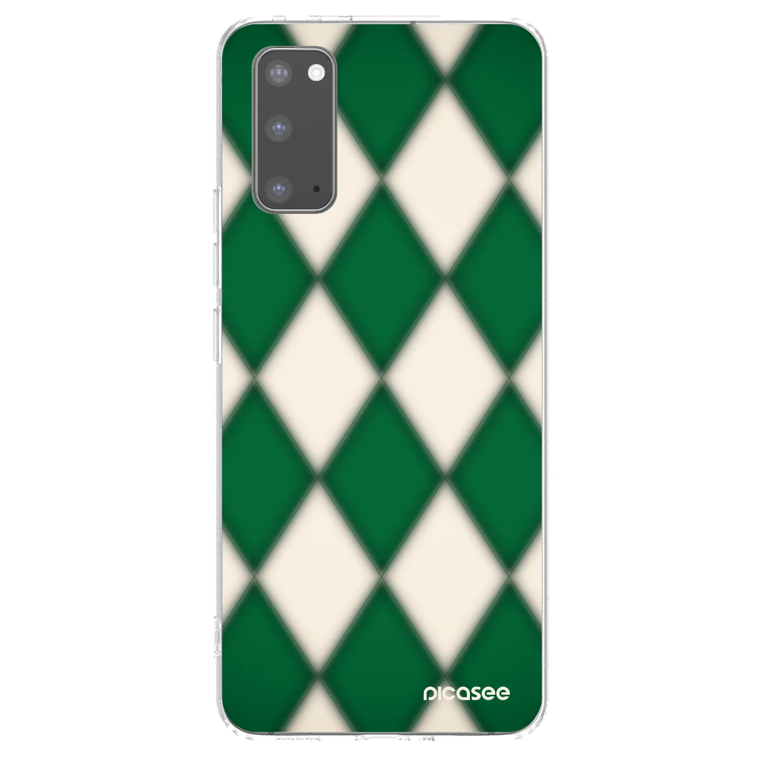 Picasee Samsung Galaxy S20 G980F Hülle - Transparentes Silikon - Emerald Diamond