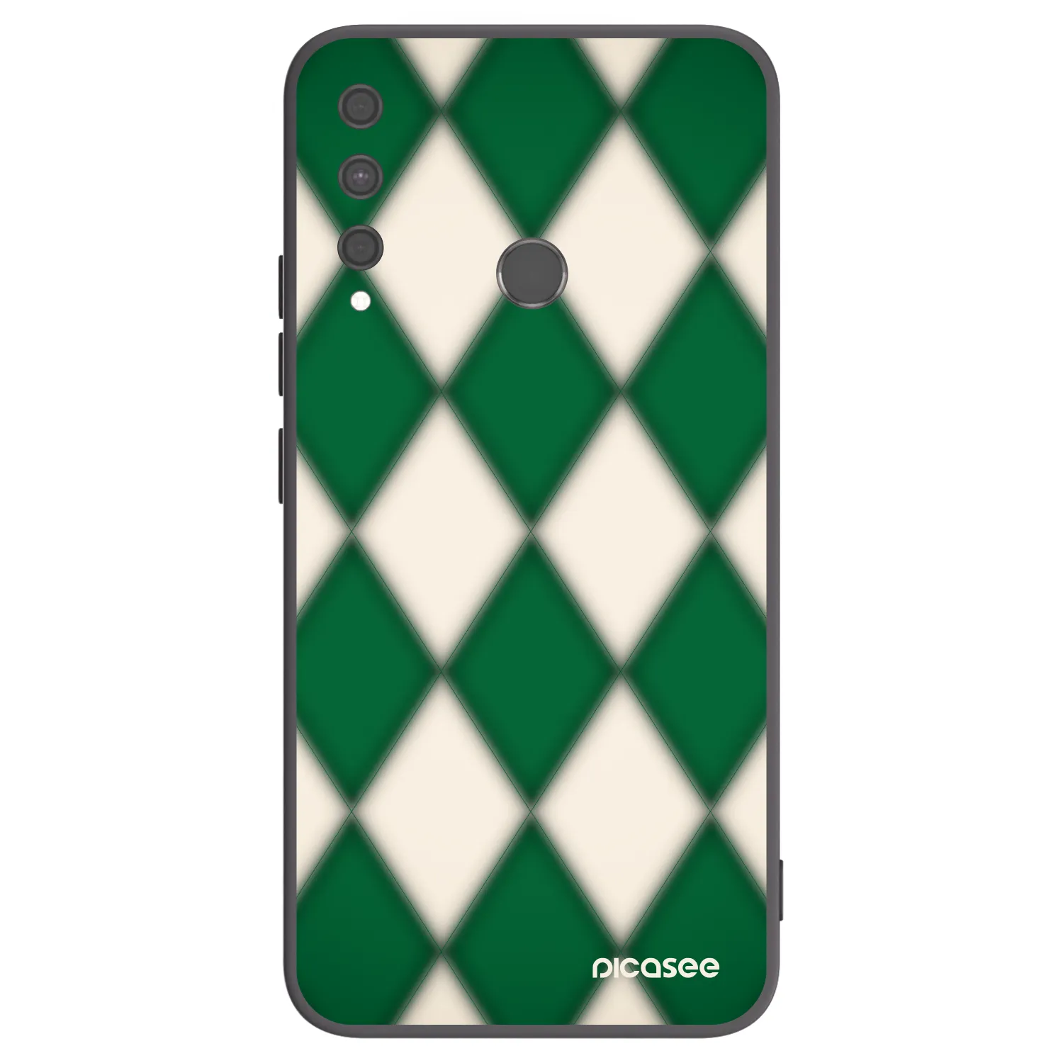 Picasee Huawei P40 Lite E Hülle - Schwarzes Silikon - Emerald Diamond