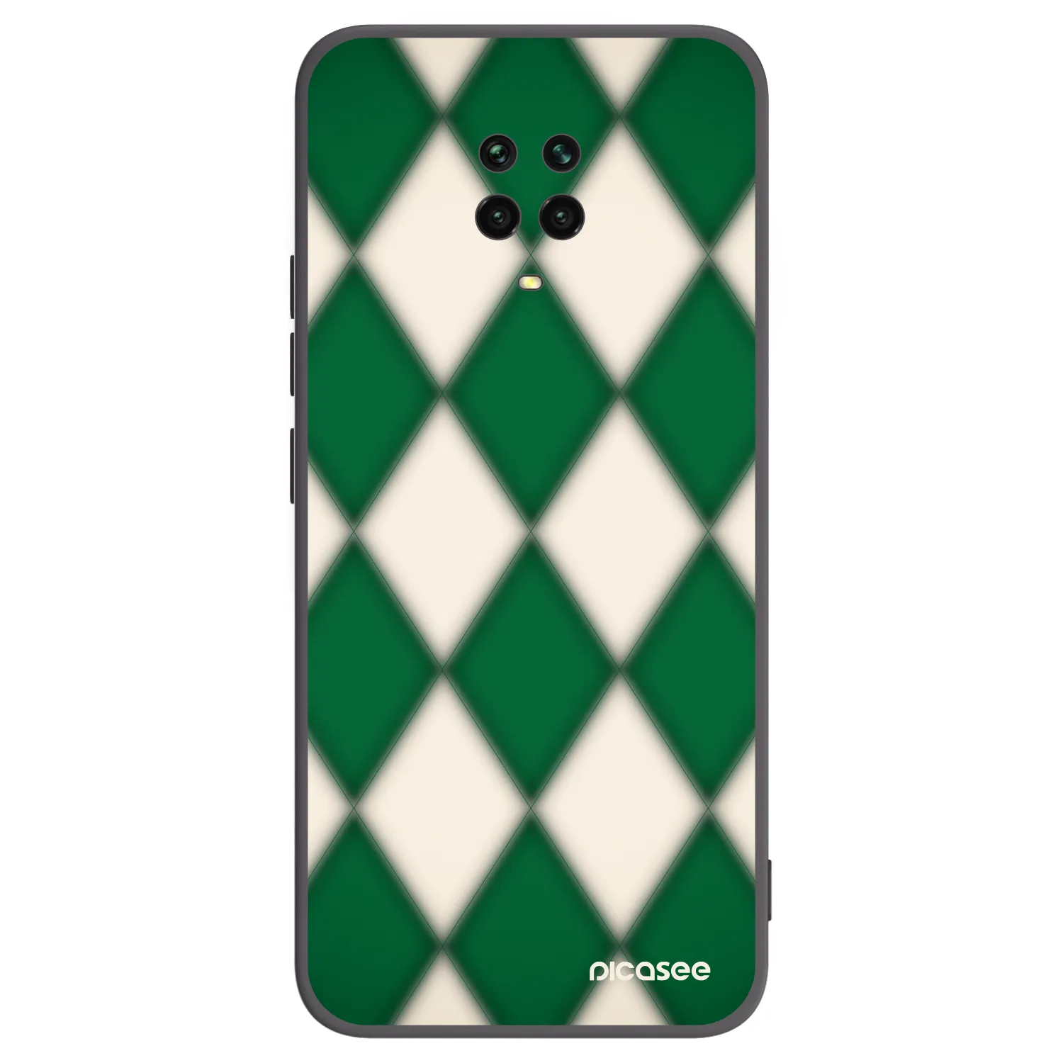 Picasee Xiaomi Redmi Note 9 Pro Hülle - Schwarzes Silikon - Emerald Diamond