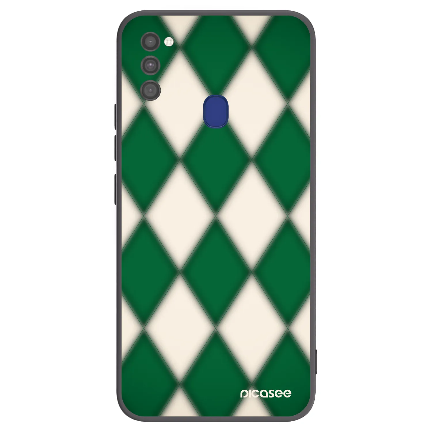 Picasee Samsung Galaxy M21 M215F Hülle - Schwarzes Silikon - Emerald Diamond