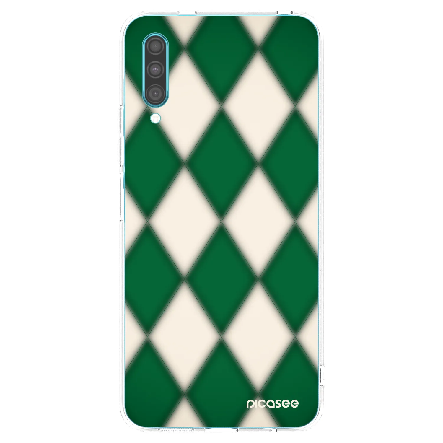 Picasee Samsung Galaxy A30s A307F Hülle - Transparentes Silikon - Emerald Diamond