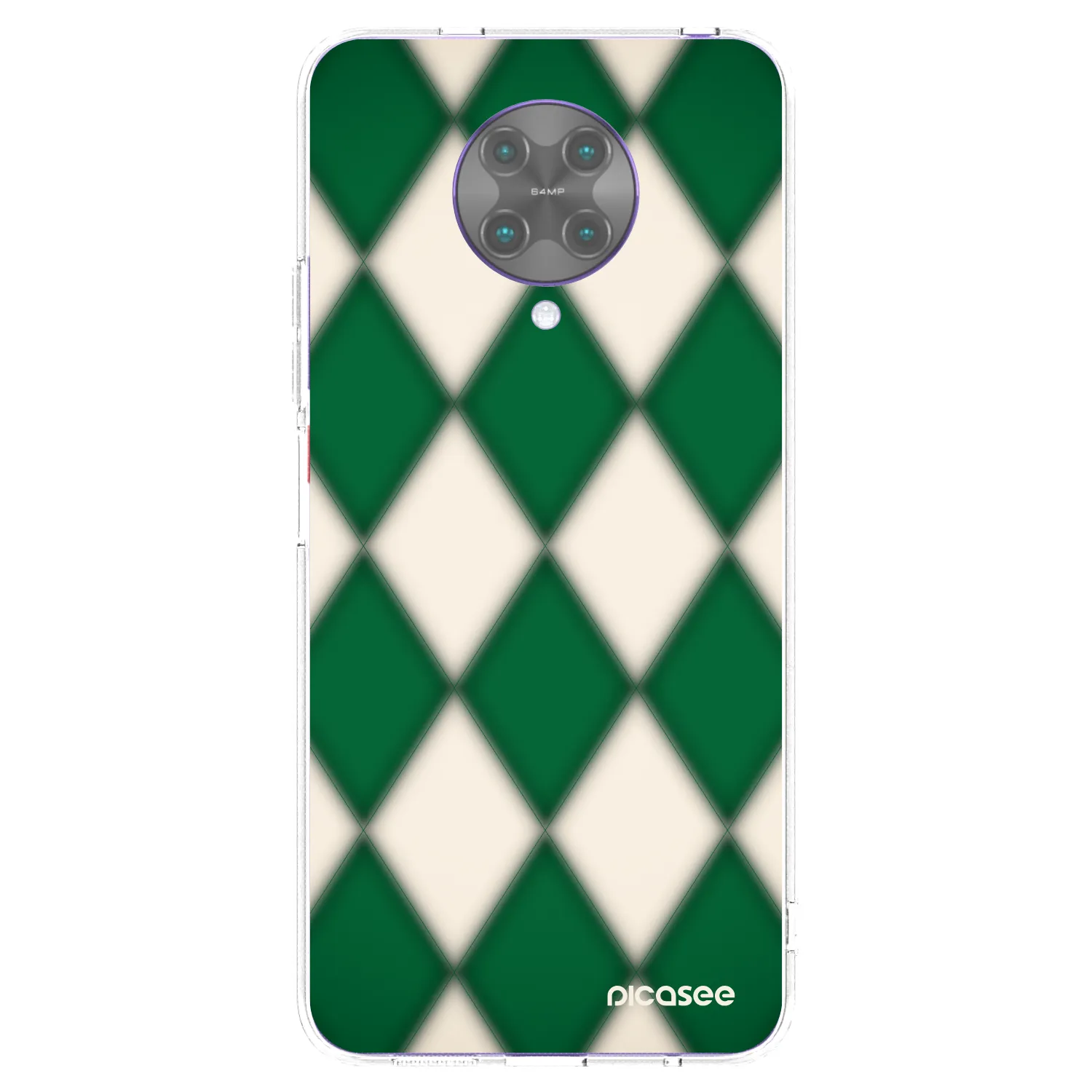 Picasee Xiaomi Poco F2 Pro Hülle - Transparentes Silikon - Emerald Diamond