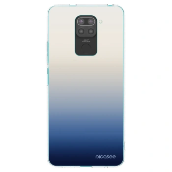 Picasee Xiaomi Redmi Note 9 Hülle - Schwarzes Silikon - Gravity Fade