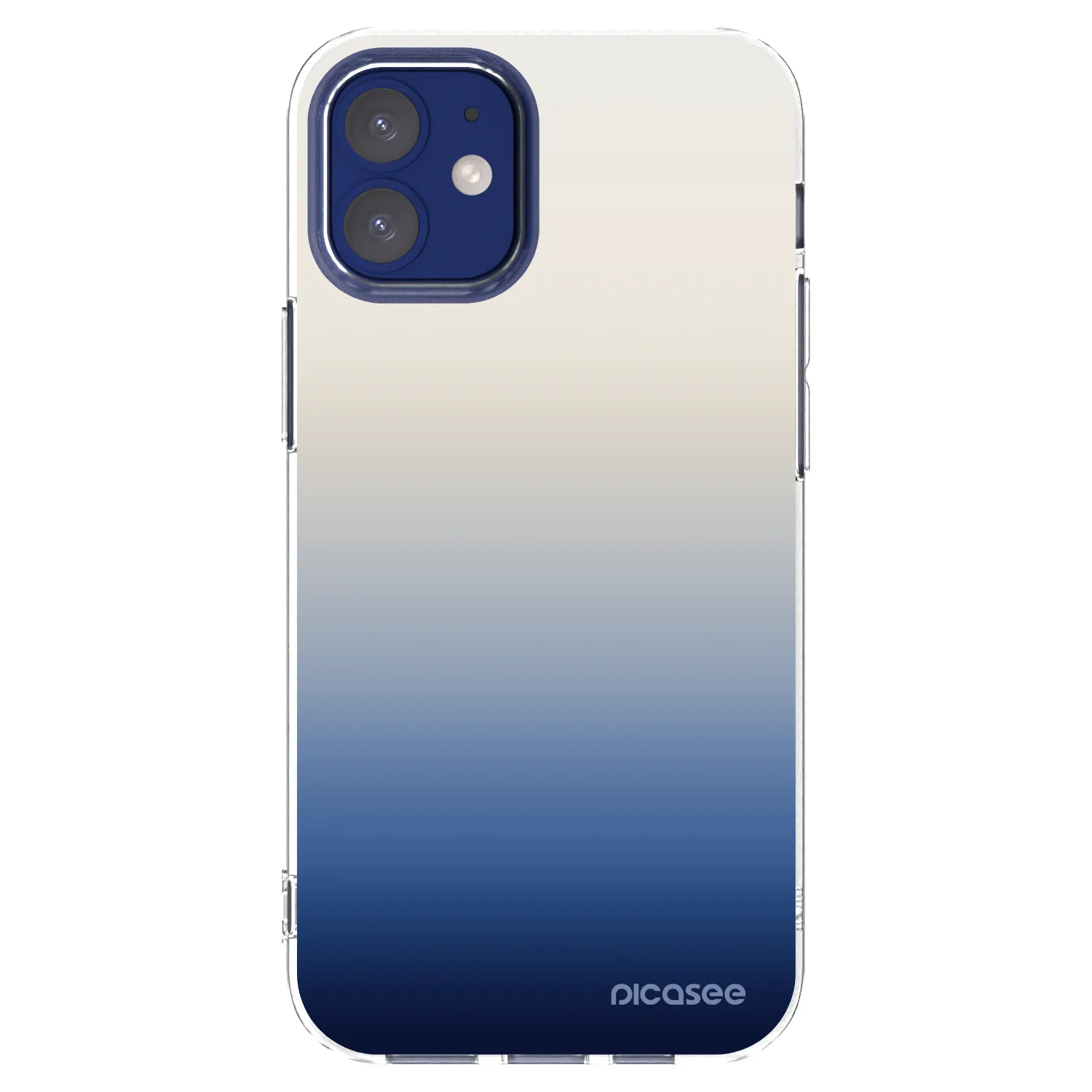 Picasee Apple iPhone 12 mini Hülle - Transparentes Silikon - Gravity Fade