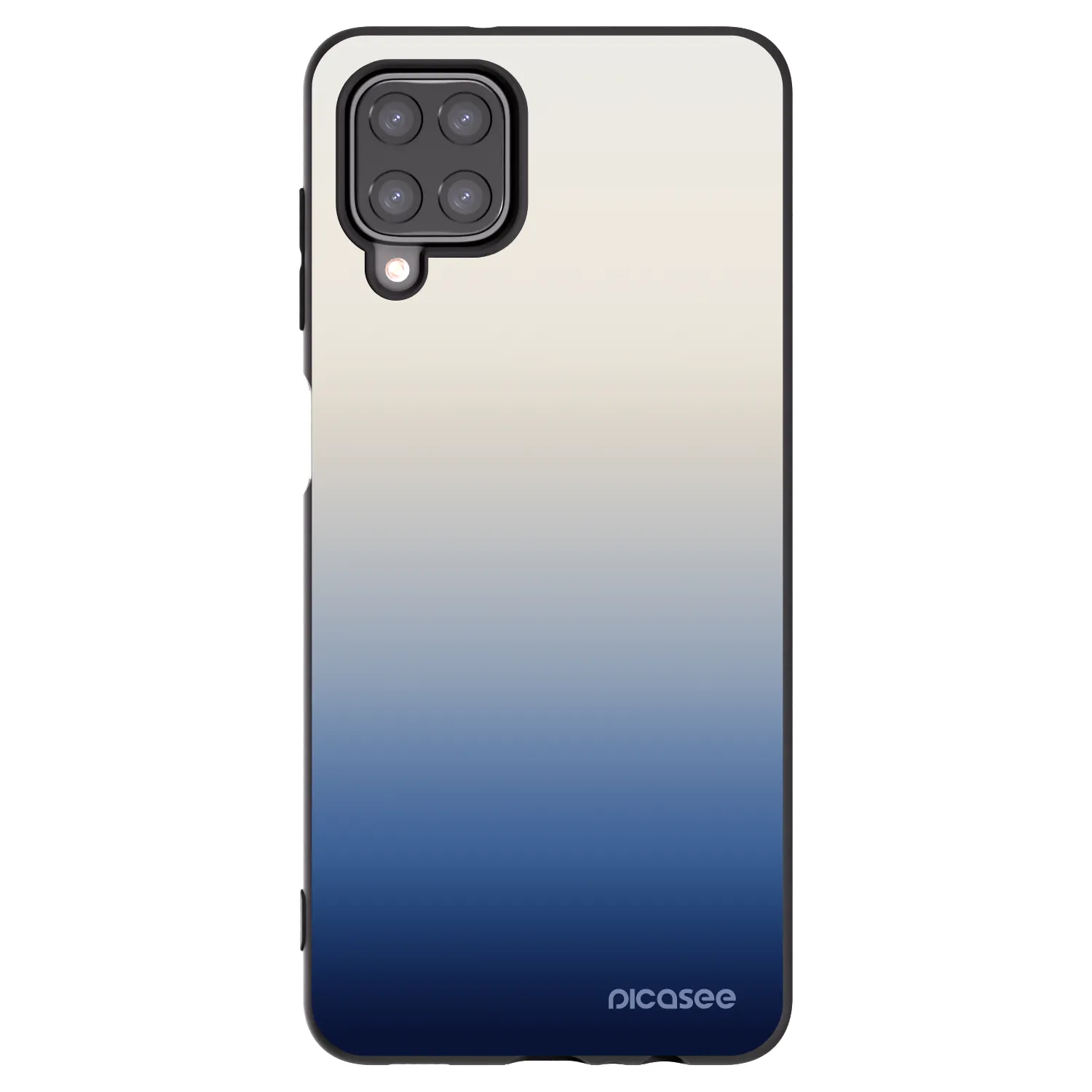 Picasee Samsung Galaxy A12 A125F Hülle - Schwarzes Silikon - Gravity Fade
