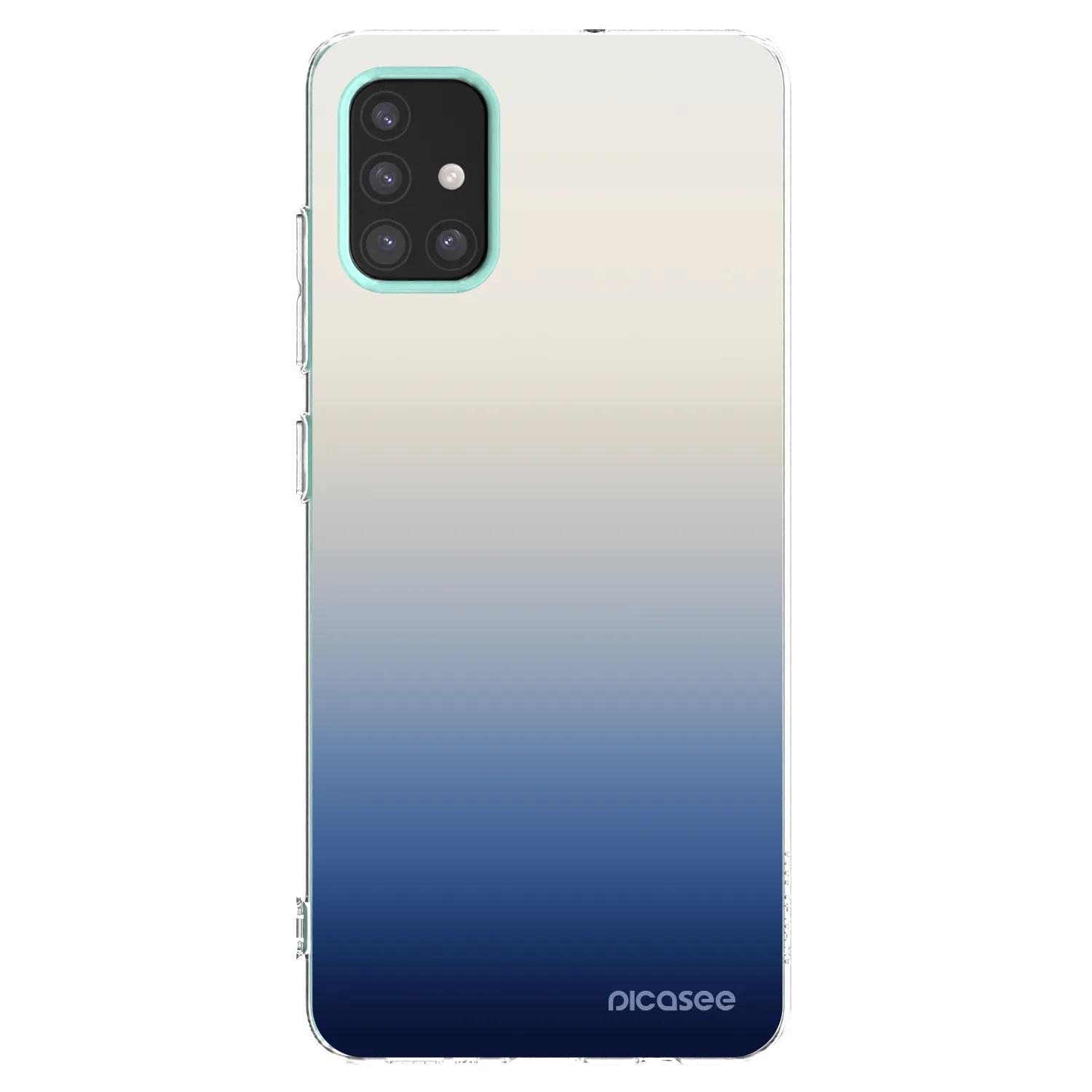 Picasee Samsung Galaxy M31s Hülle - Transparentes Silikon - Gravity Fade