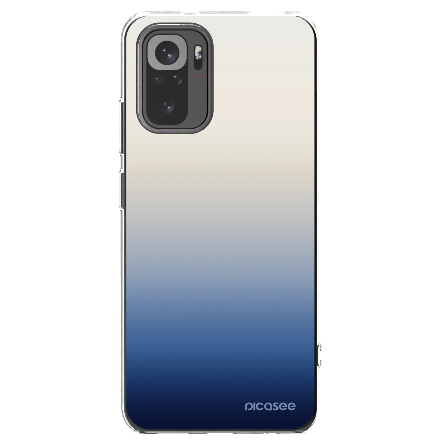 Picasee Xiaomi Redmi Note 10 Hülle - Transparentes Silikon - Gravity Fade