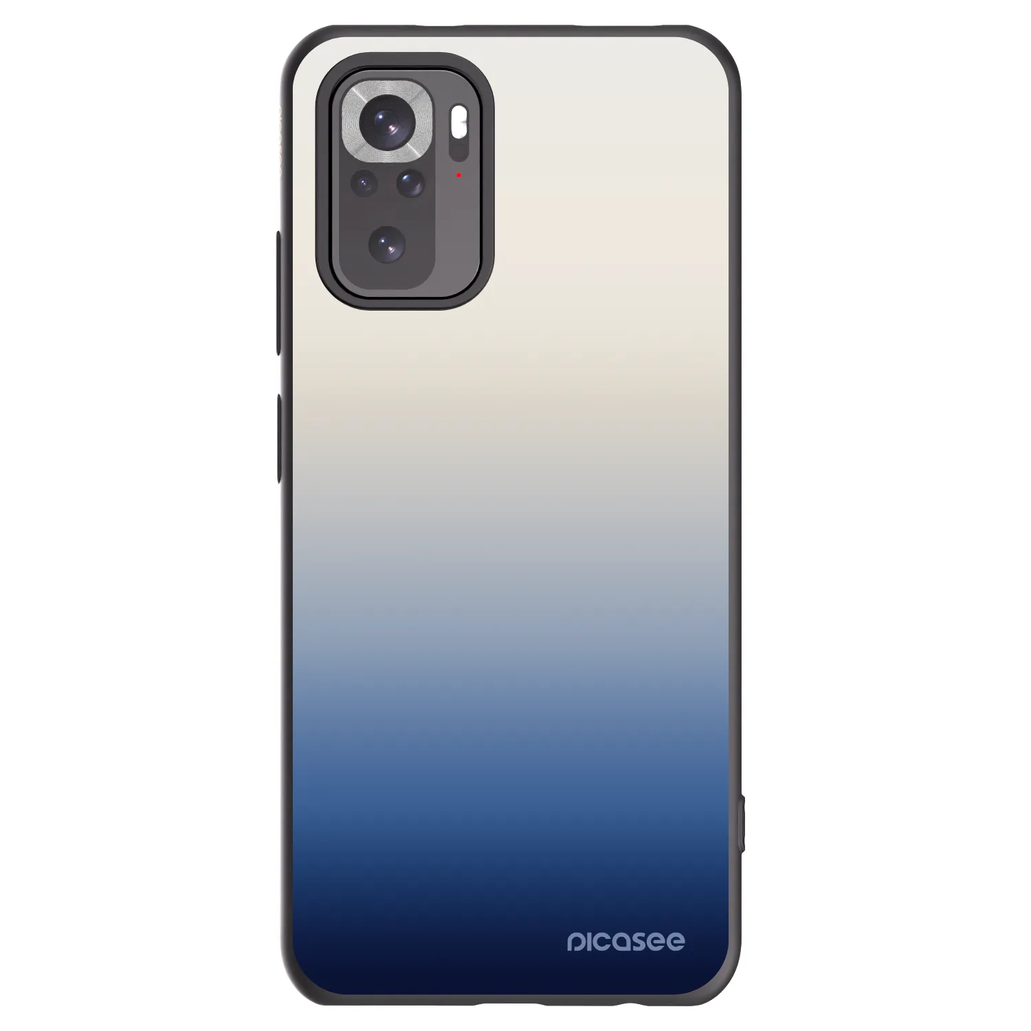 Picasee Xiaomi Redmi Note 10 Hülle - Schwarzes Silikon - Gravity Fade