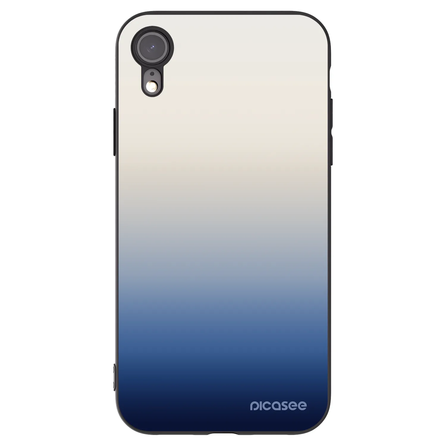 Picasee Apple iPhone XR Hülle - Schwarzes Silikon - Gravity Fade