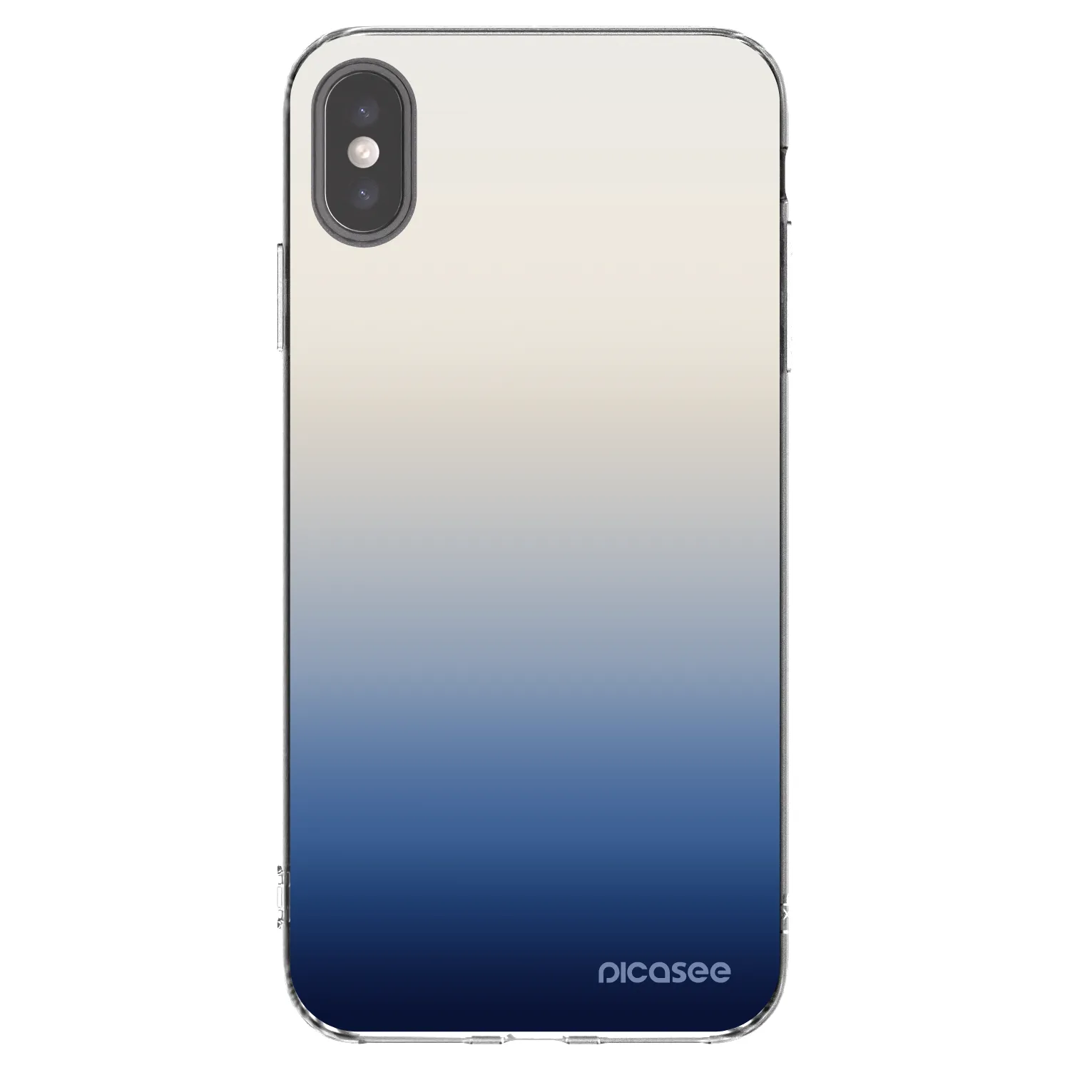 Picasee Apple iPhone XS Max Hülle - Transparentes Silikon - Gravity Fade