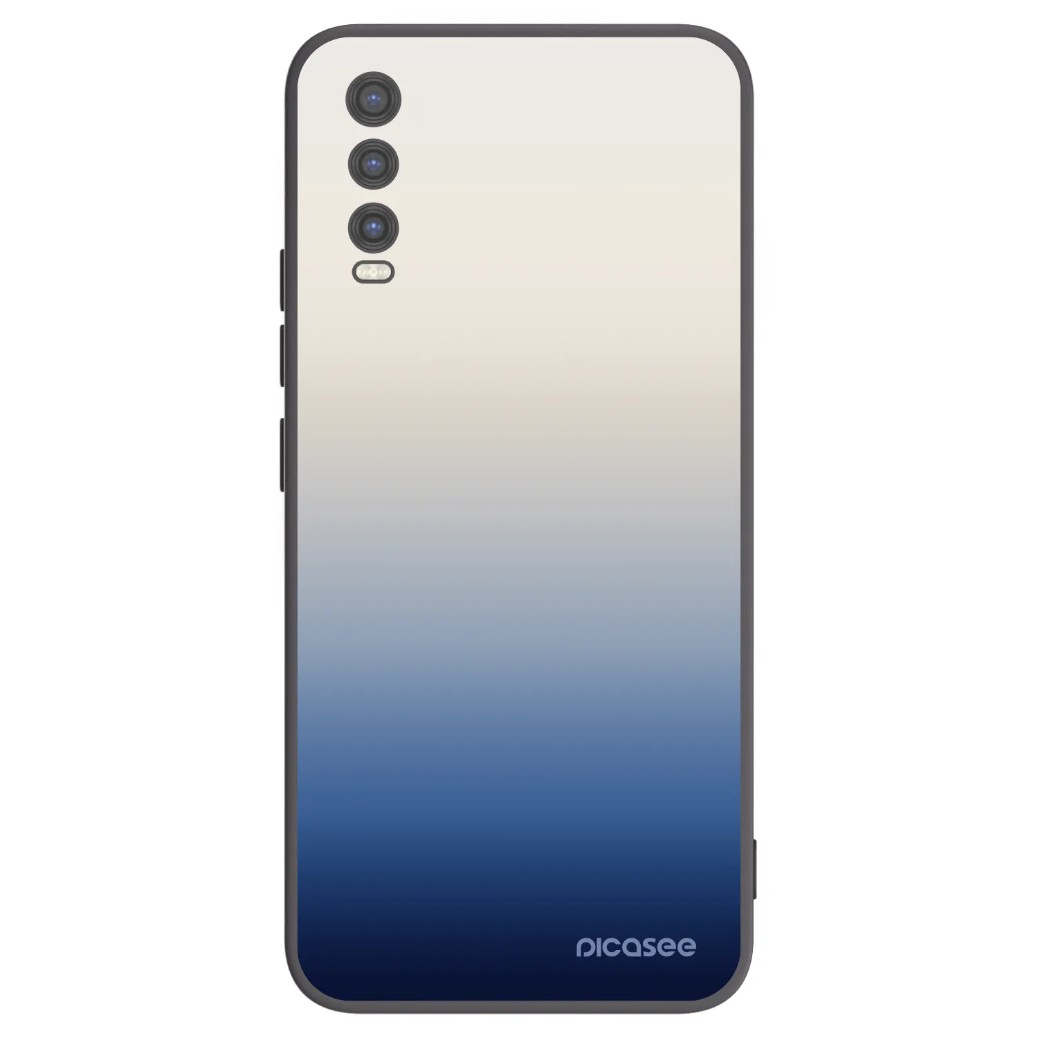Picasee Vivo Y20s Hülle - Schwarzes Silikon - Gravity Fade