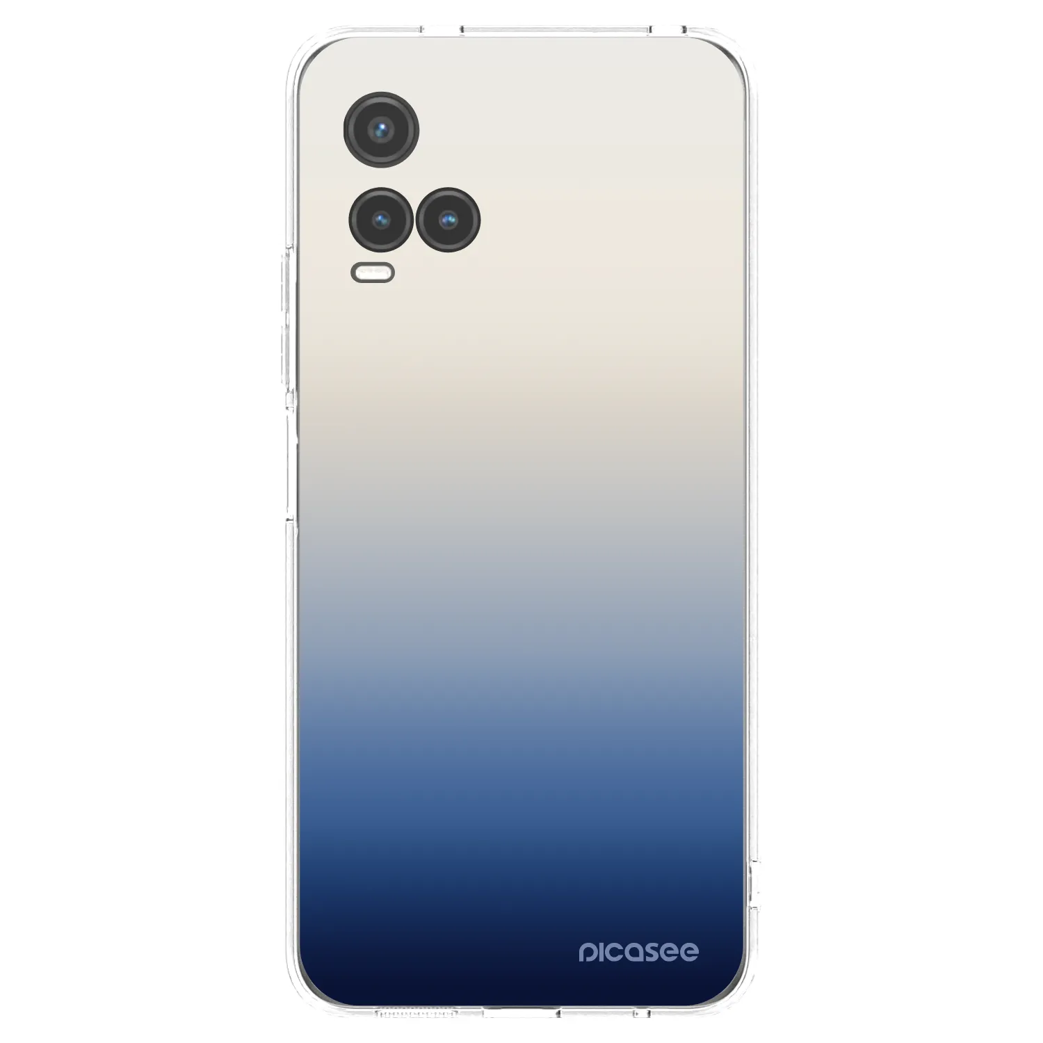 Picasee Vivo Y33s Hülle - Transparentes Silikon - Gravity Fade