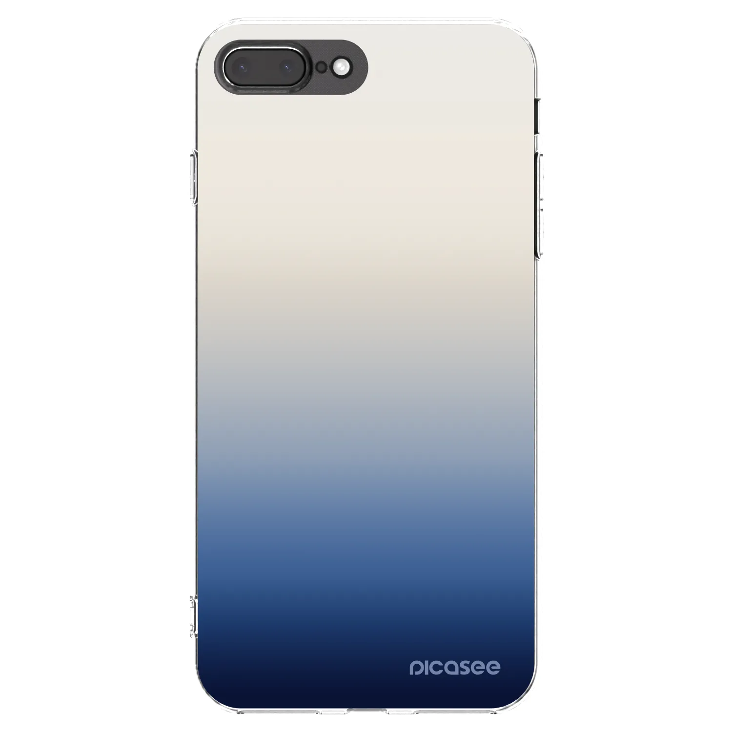 Picasee Apple iPhone 7 Plus Hülle - Transparentes Silikon - Gravity Fade