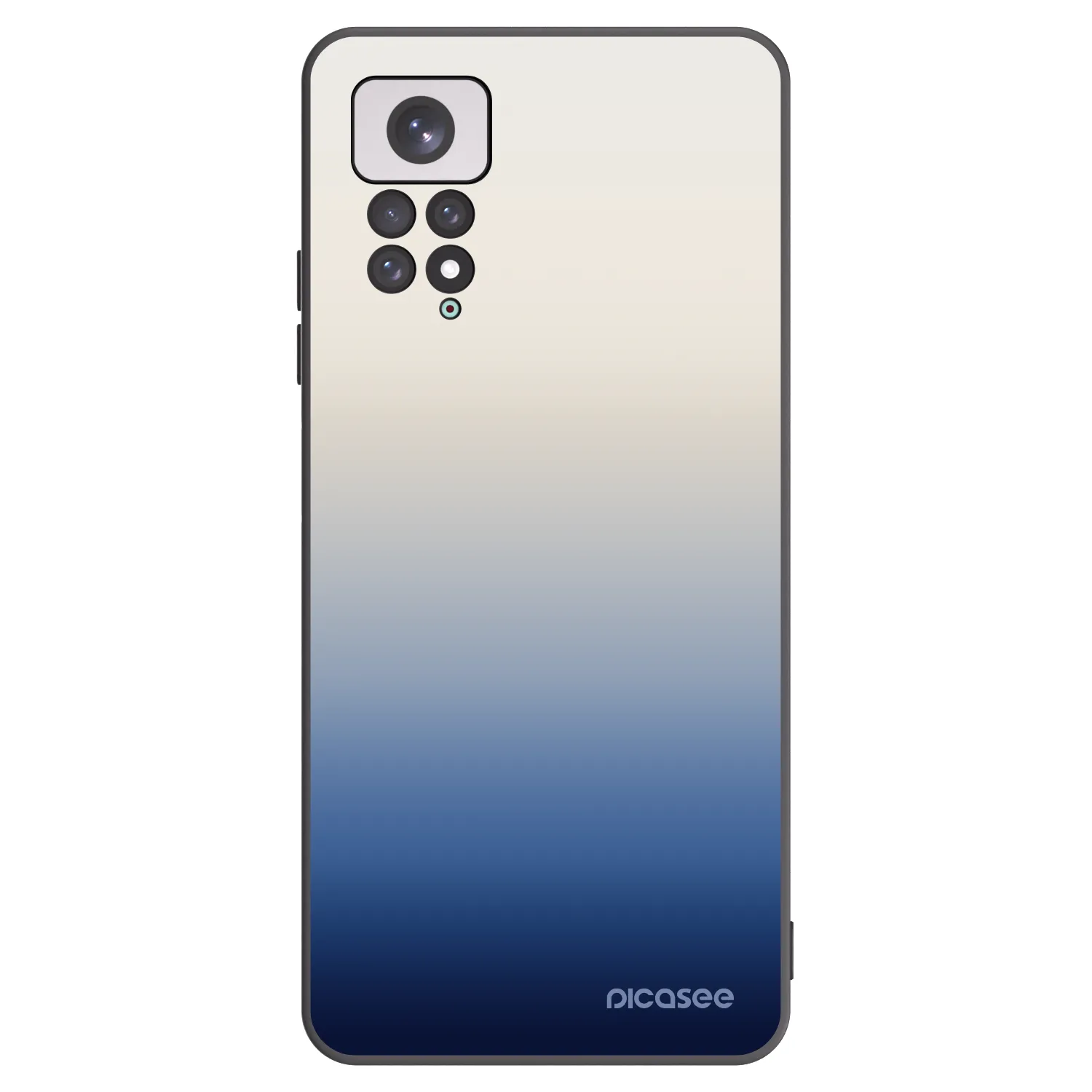 Picasee Xiaomi Redmi Note 11 Hülle - Schwarzes Silikon - Gravity Fade