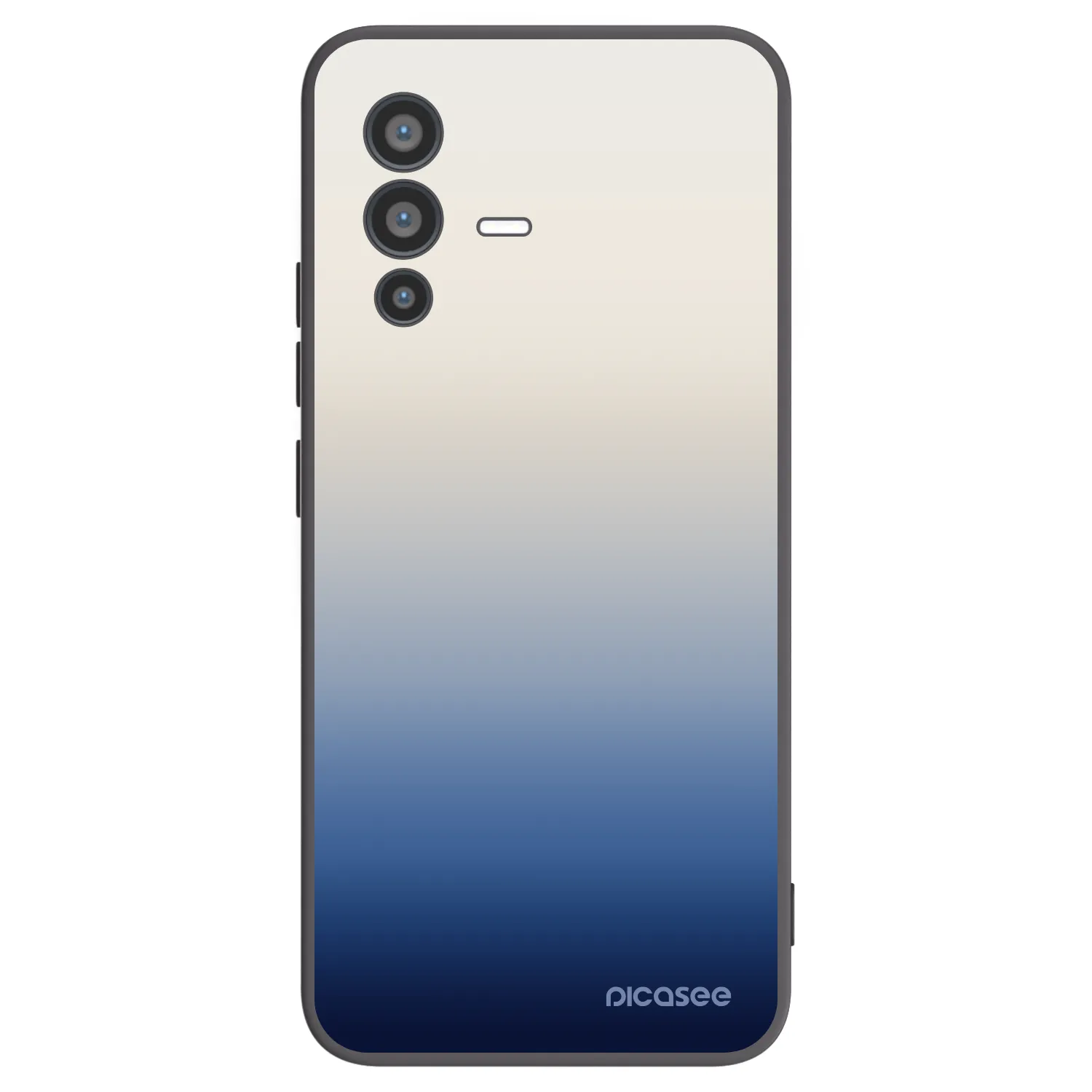 Picasee Vivo V23 5G Hülle - Schwarzes Silikon - Gravity Fade