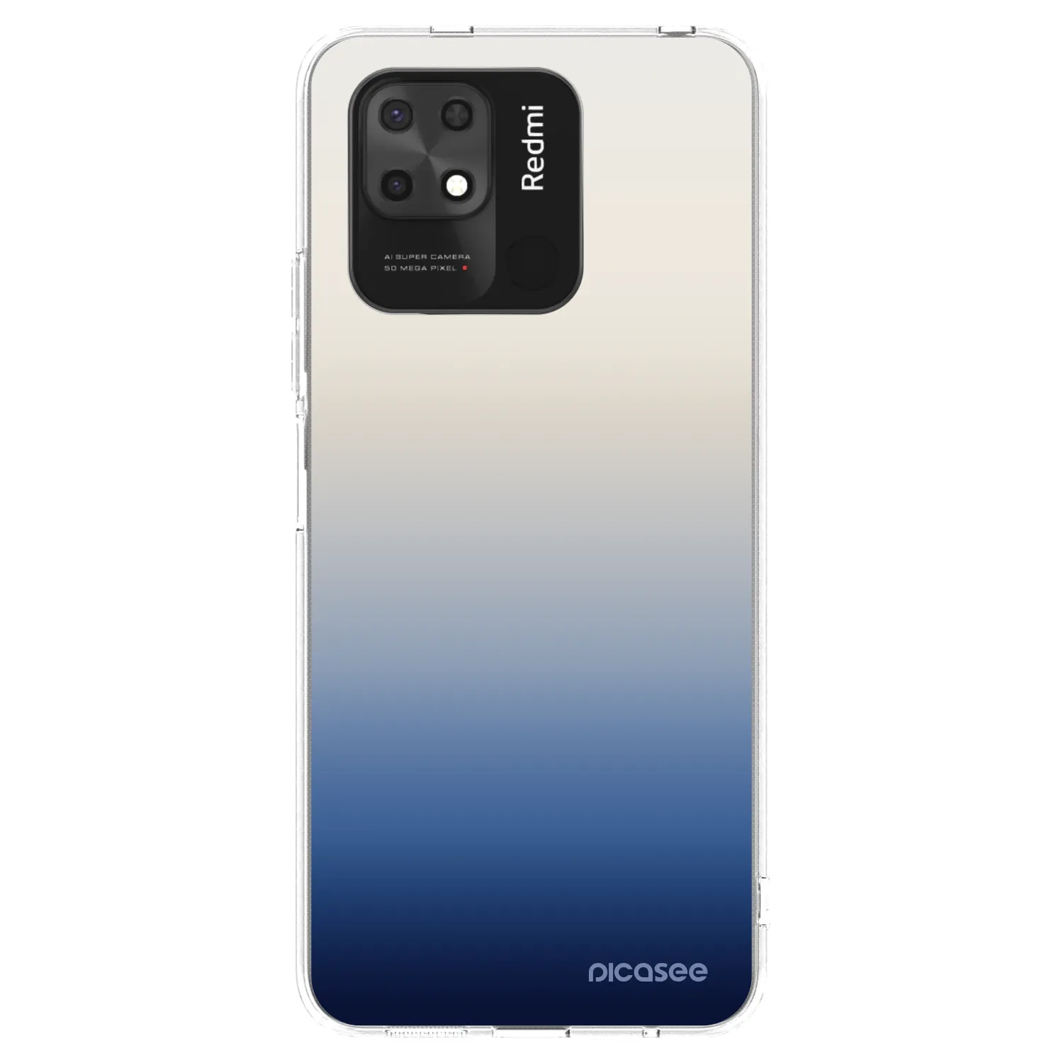 Picasee Xiaomi Redmi 10C Hülle - Transparentes Silikon - Gravity Fade